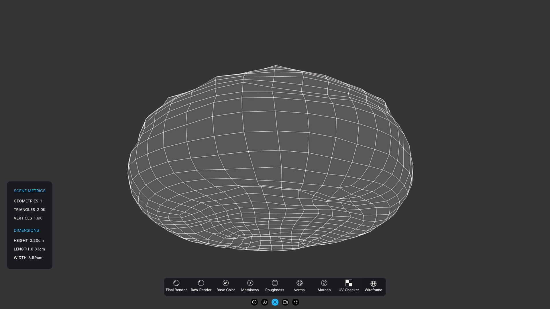 Pizza Mini Low-poly 3D model_4