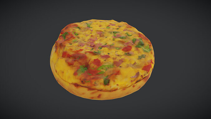 Pizza Mini Low-poly 3D model