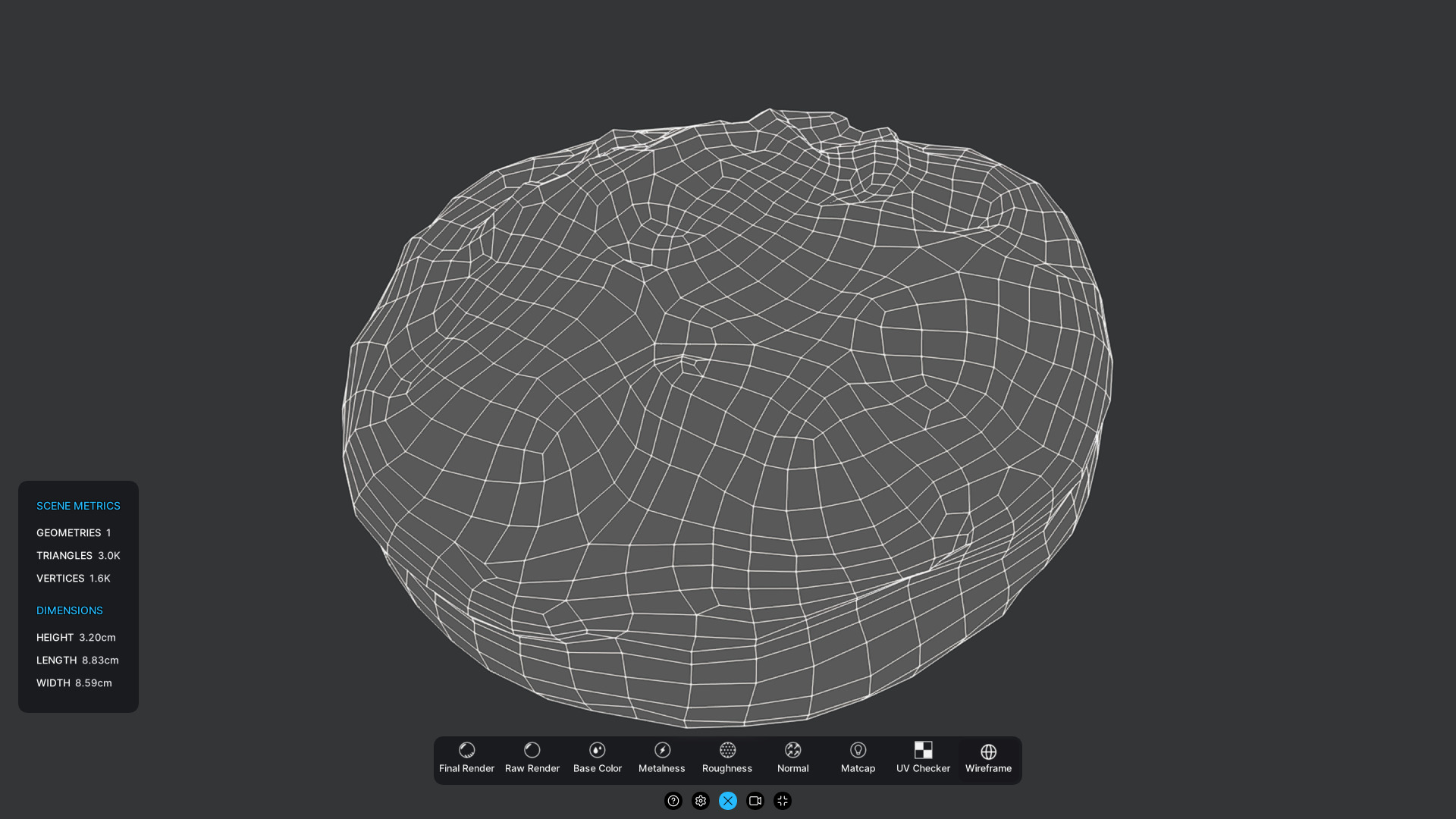 Pizza Mini Low-poly 3D model_6