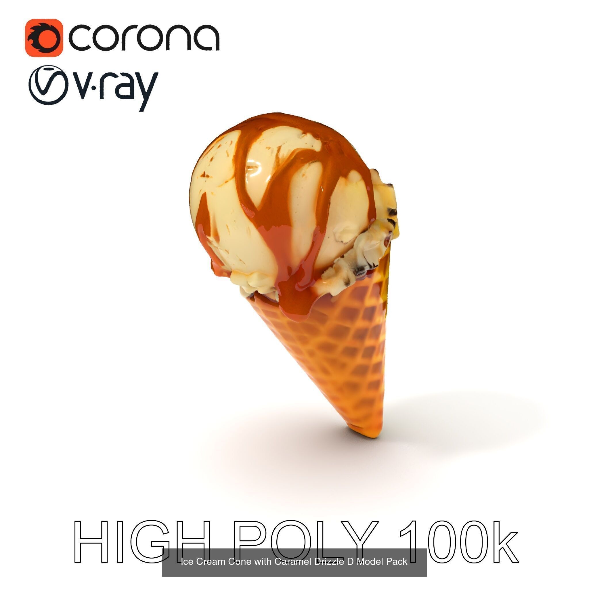Ice Cream Cone Extravaganza Pack 3D Model Collection_18