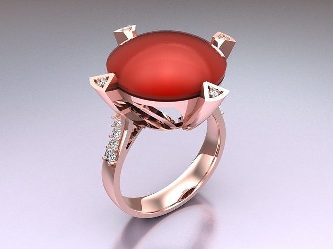 Stone Rings - Womens Rings - N742042 3D print model