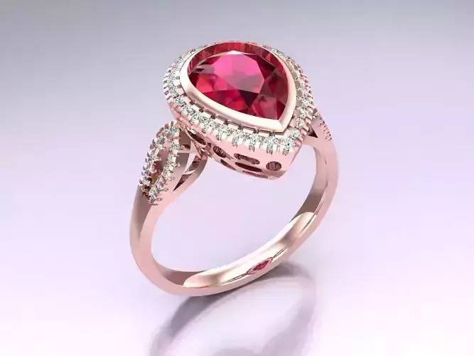 Pear Stone Ring - Womens Rings - N742305