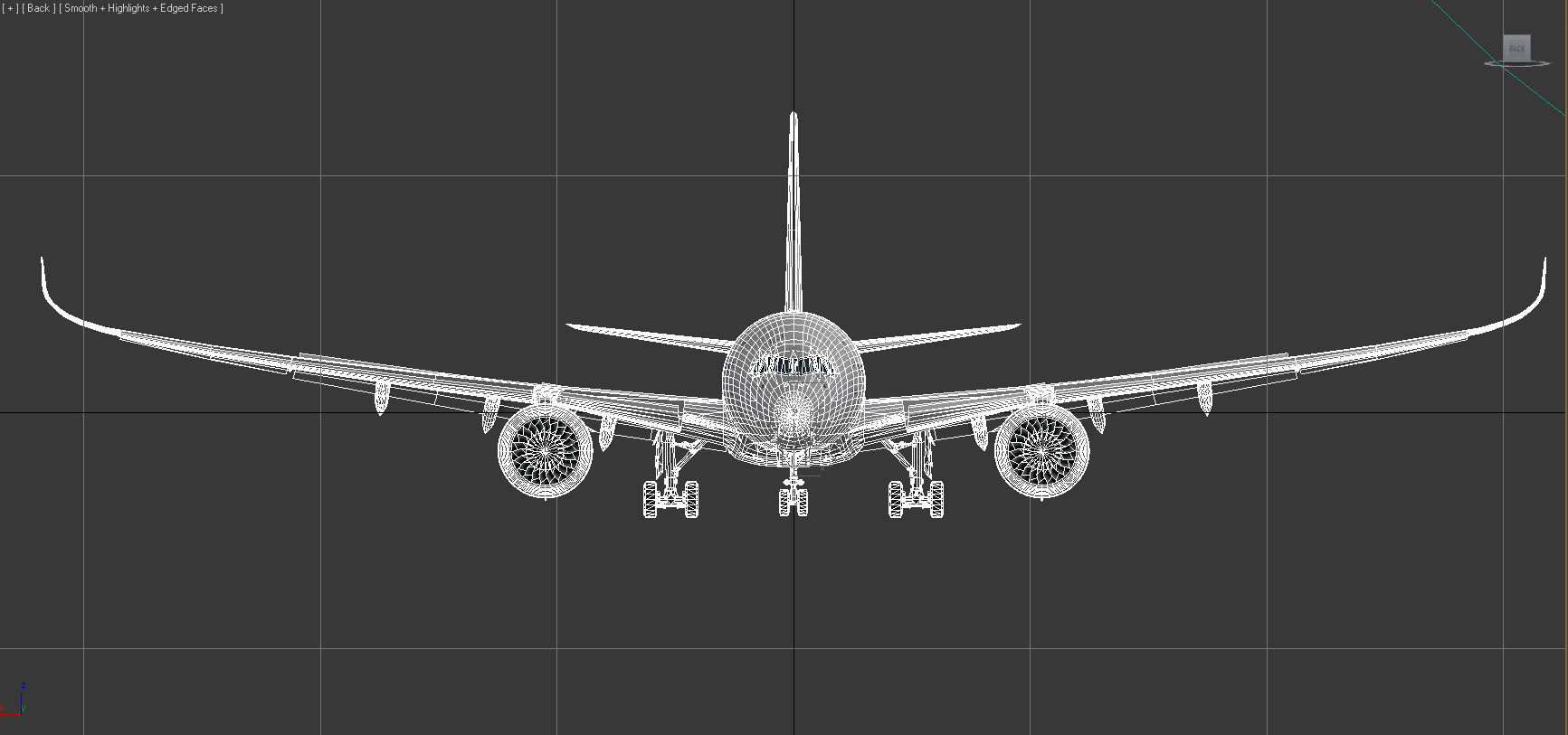 Airbus A350-900 XWB Low-poly 3D model_24