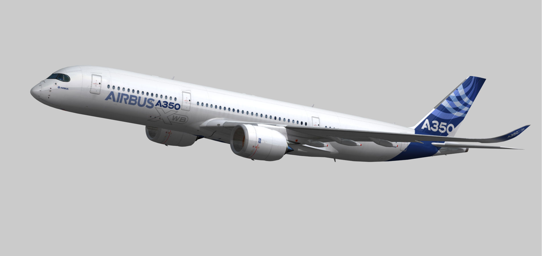 Airbus A350-900 XWB Low-poly 3D model_18
