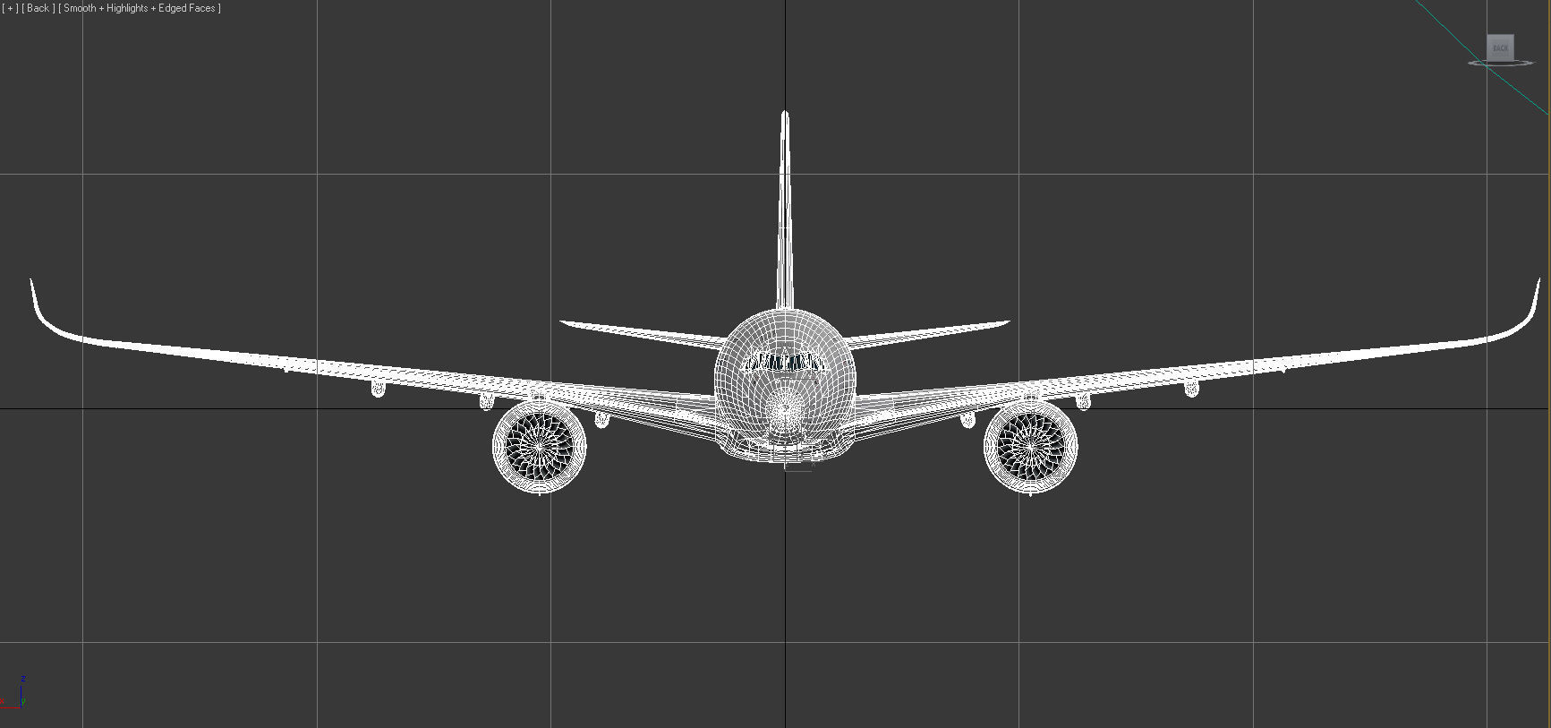 Airbus A350-900 XWB Low-poly 3D model_23