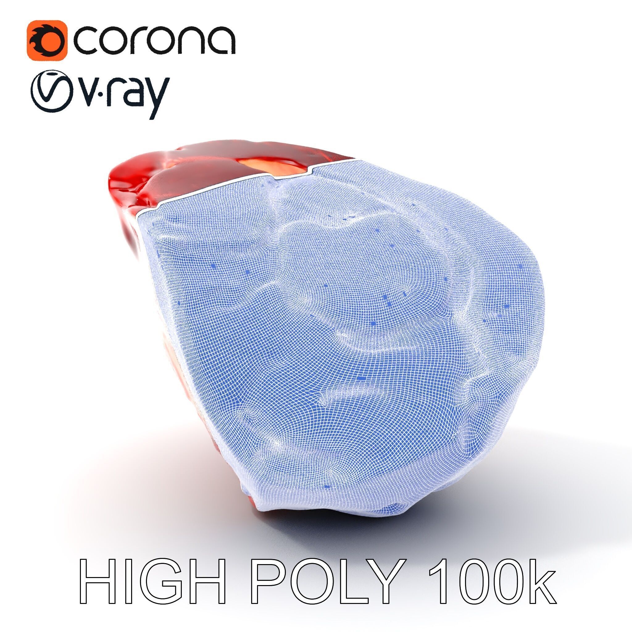 Raw Meat D Model Pack for Realistic Rendering Low-poly 3D model_5