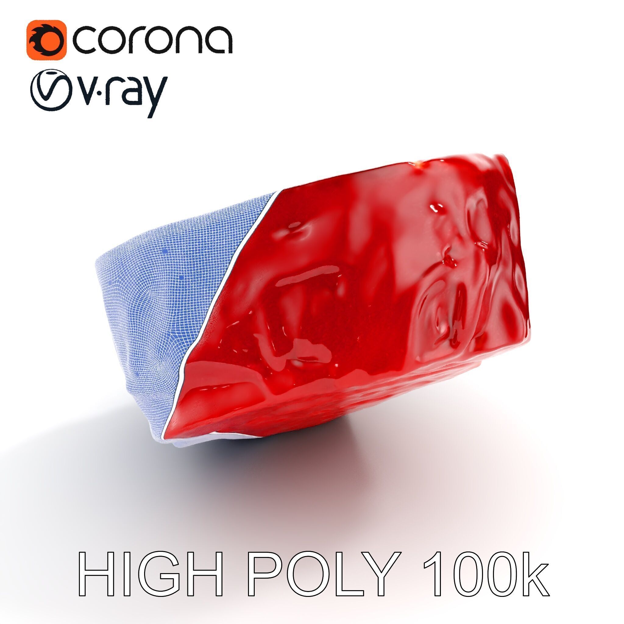 Raw Meat D Model Pack for Realistic Rendering Low-poly 3D model_30