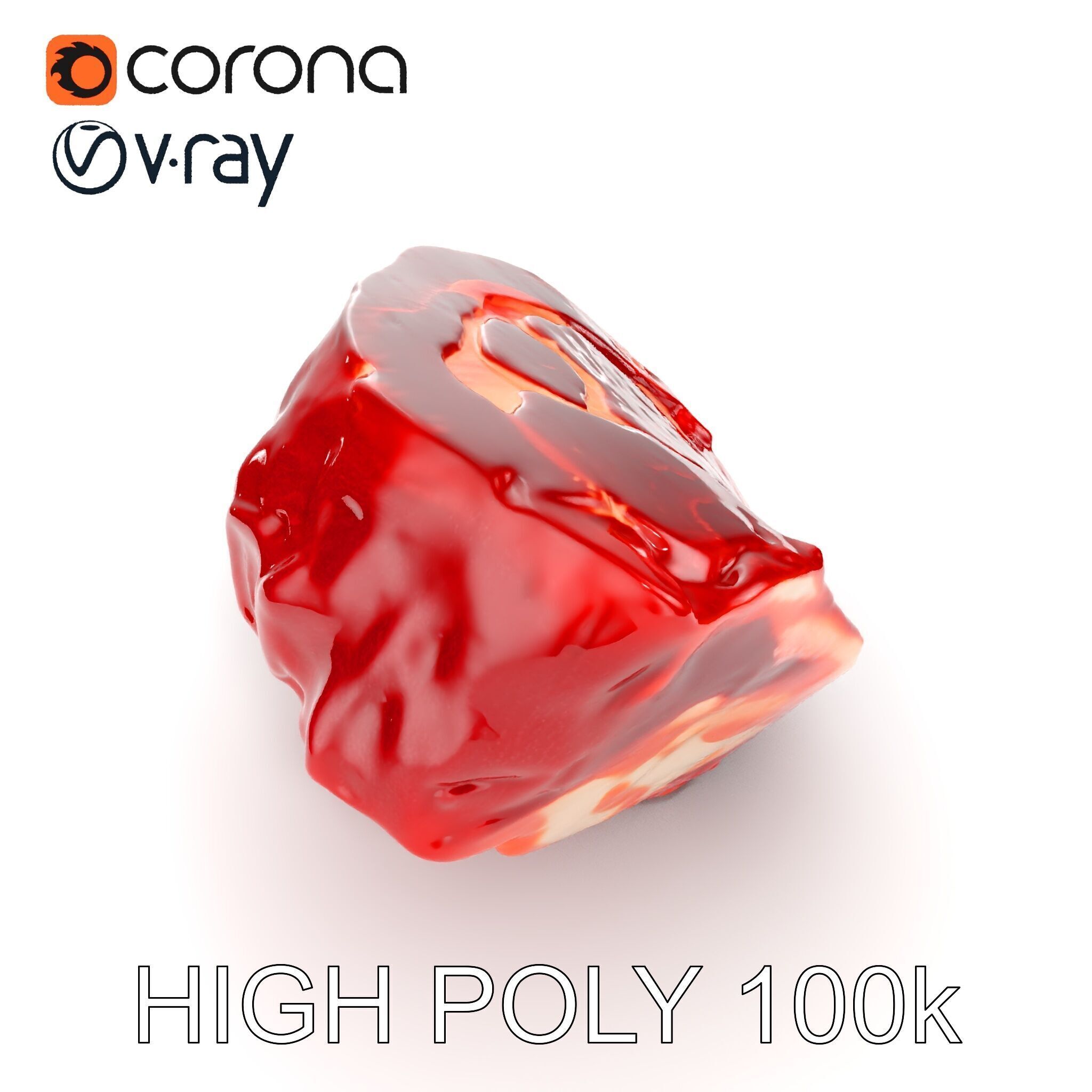 Raw Meat D Model Pack for Realistic Rendering Low-poly 3D model_16