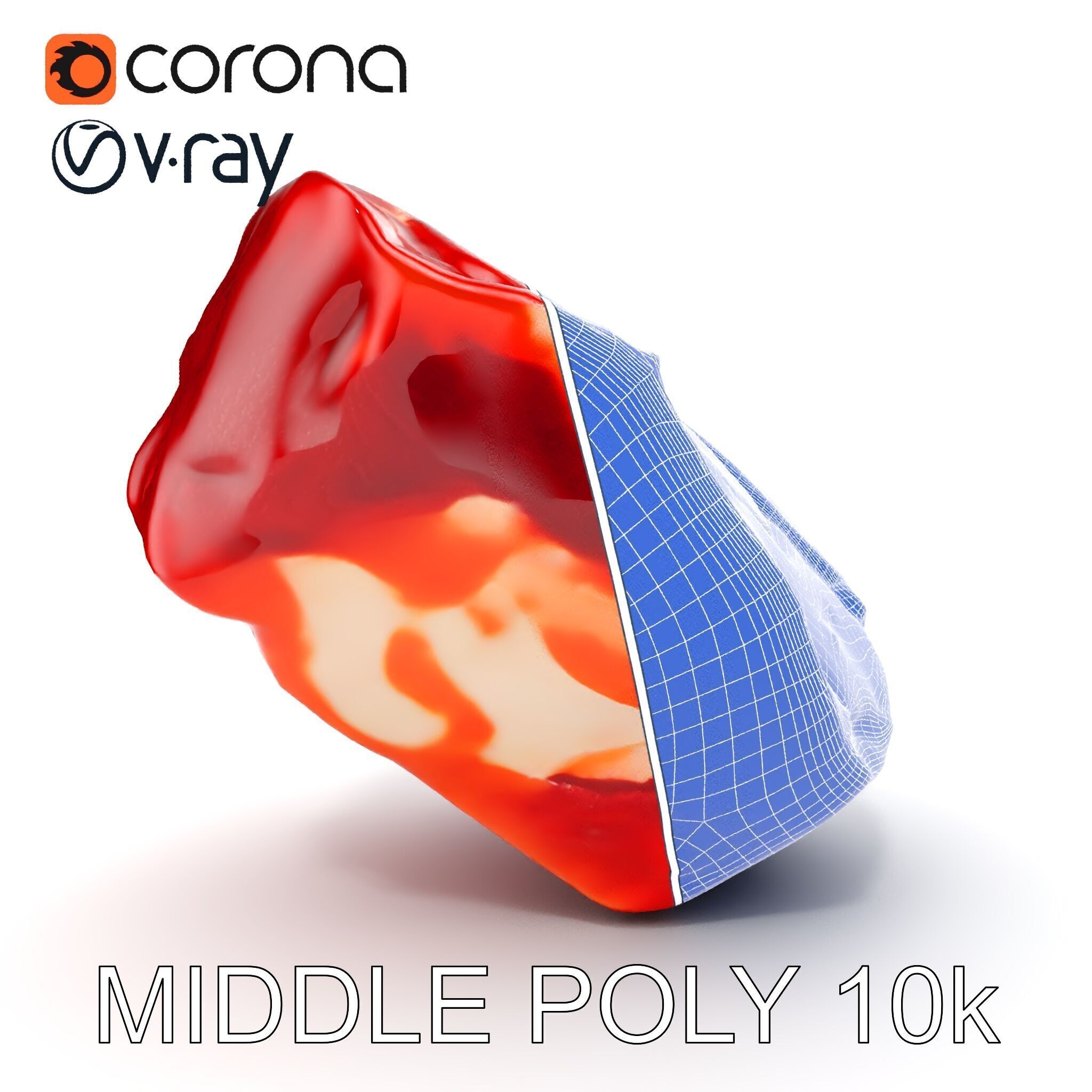 Raw Meat D Model Pack for Realistic Rendering Low-poly 3D model_31