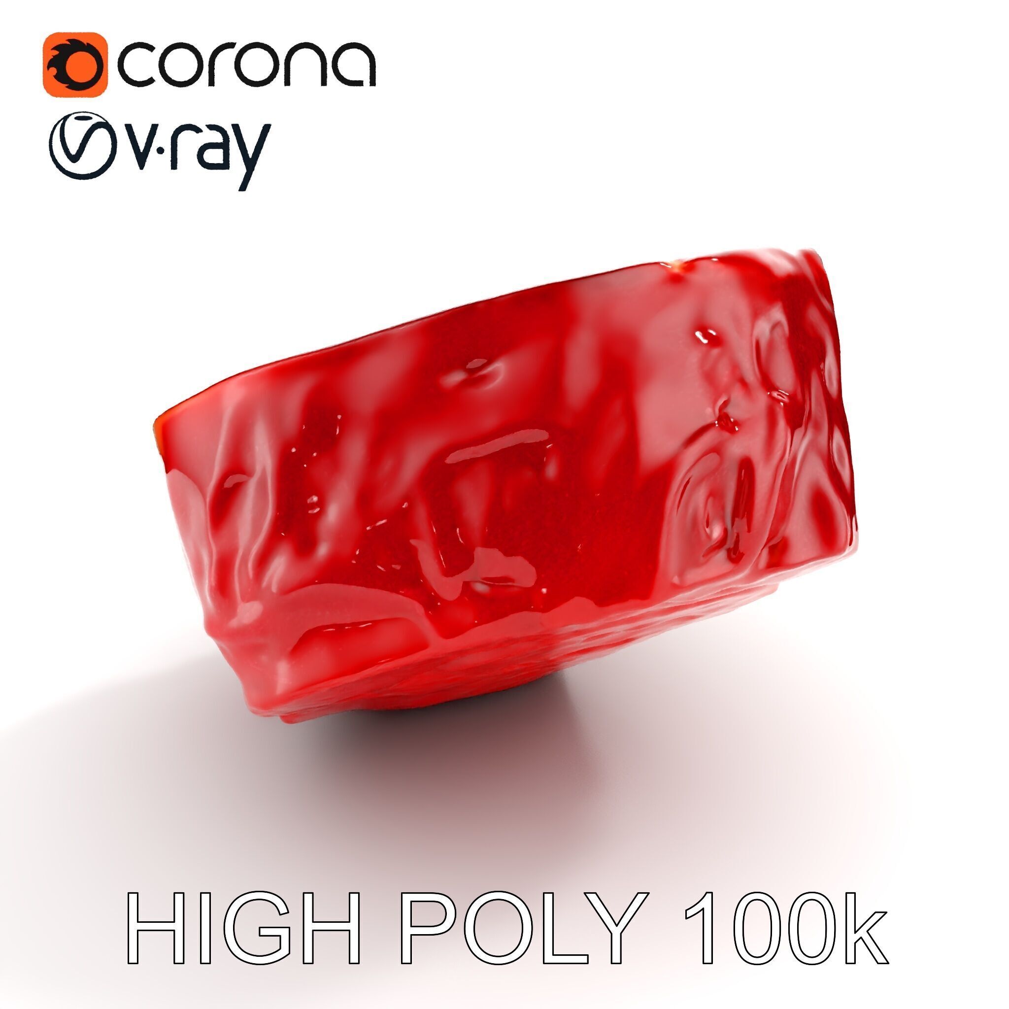 Raw Meat D Model Pack for Realistic Rendering Low-poly 3D model_19