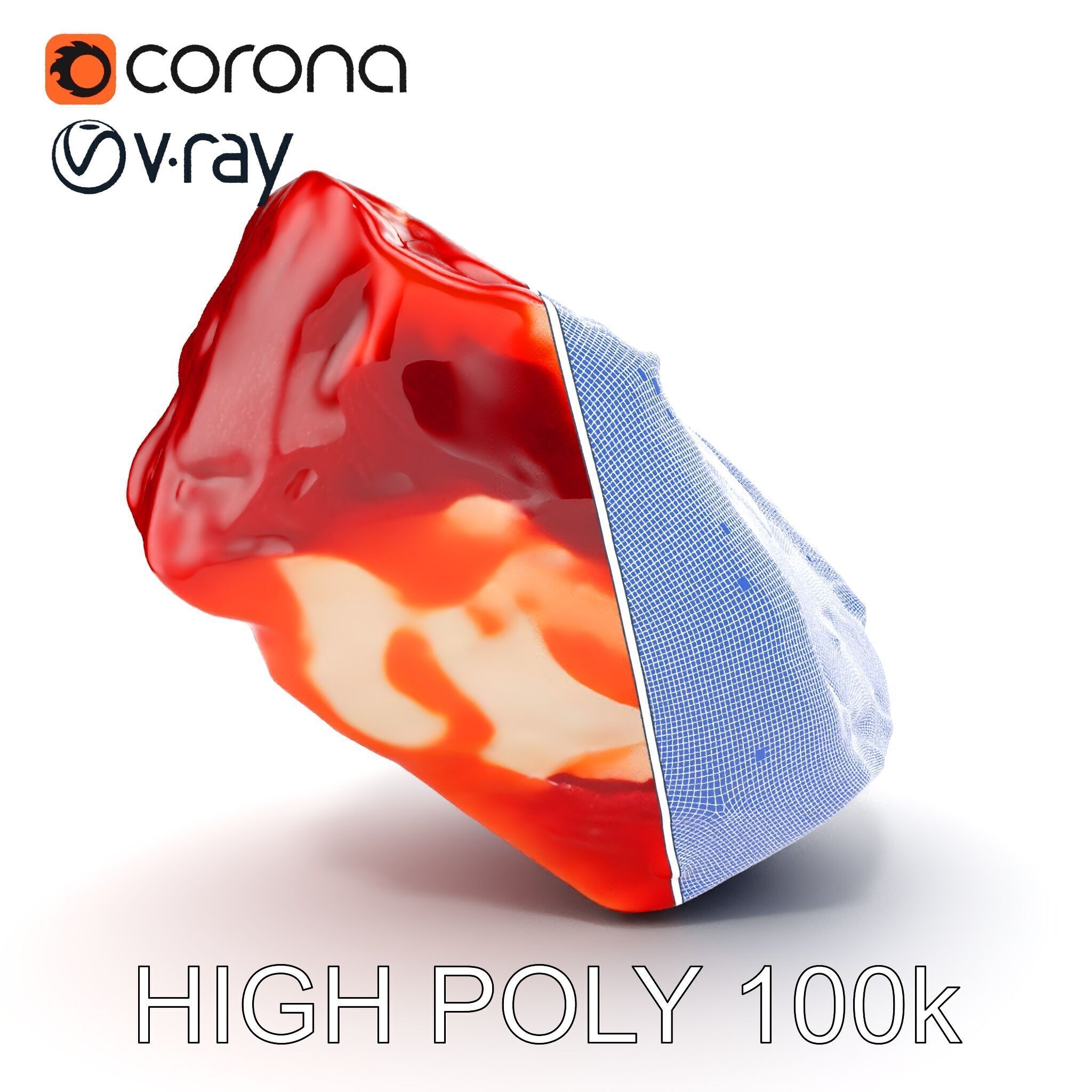 Raw Meat D Model Pack for Realistic Rendering Low-poly 3D model_36