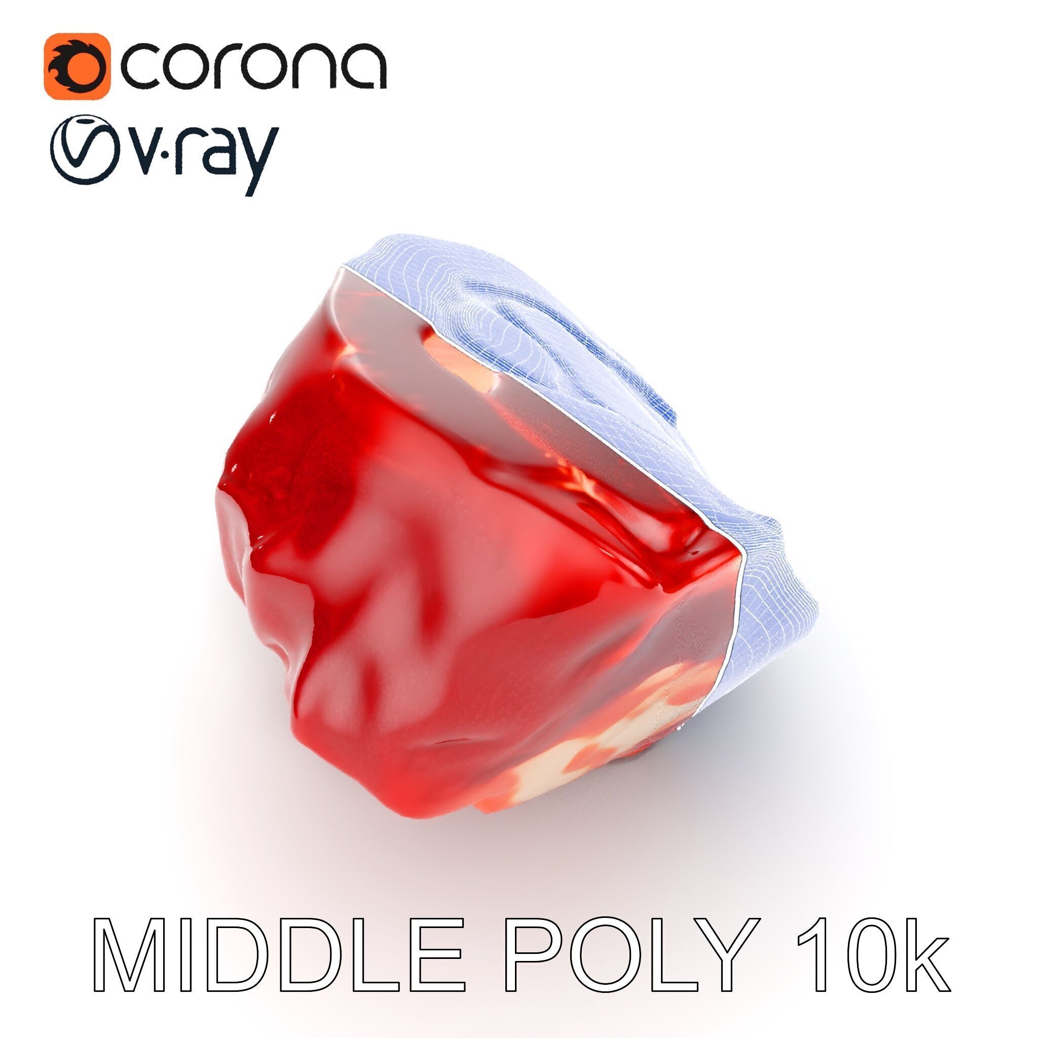 Raw Meat D Model Pack for Realistic Rendering Low-poly 3D model_28