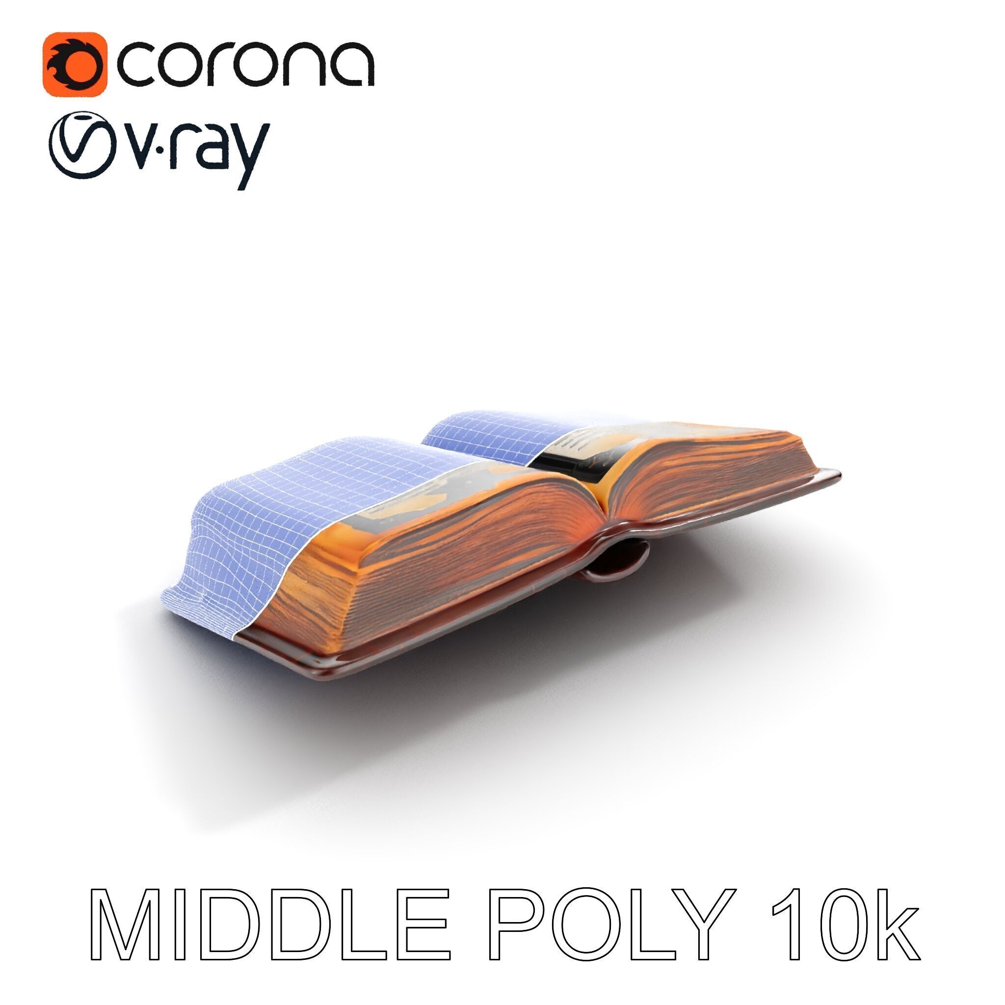 Ancient Book with Mystical Symbols Model Pack Low-poly 3D model_26