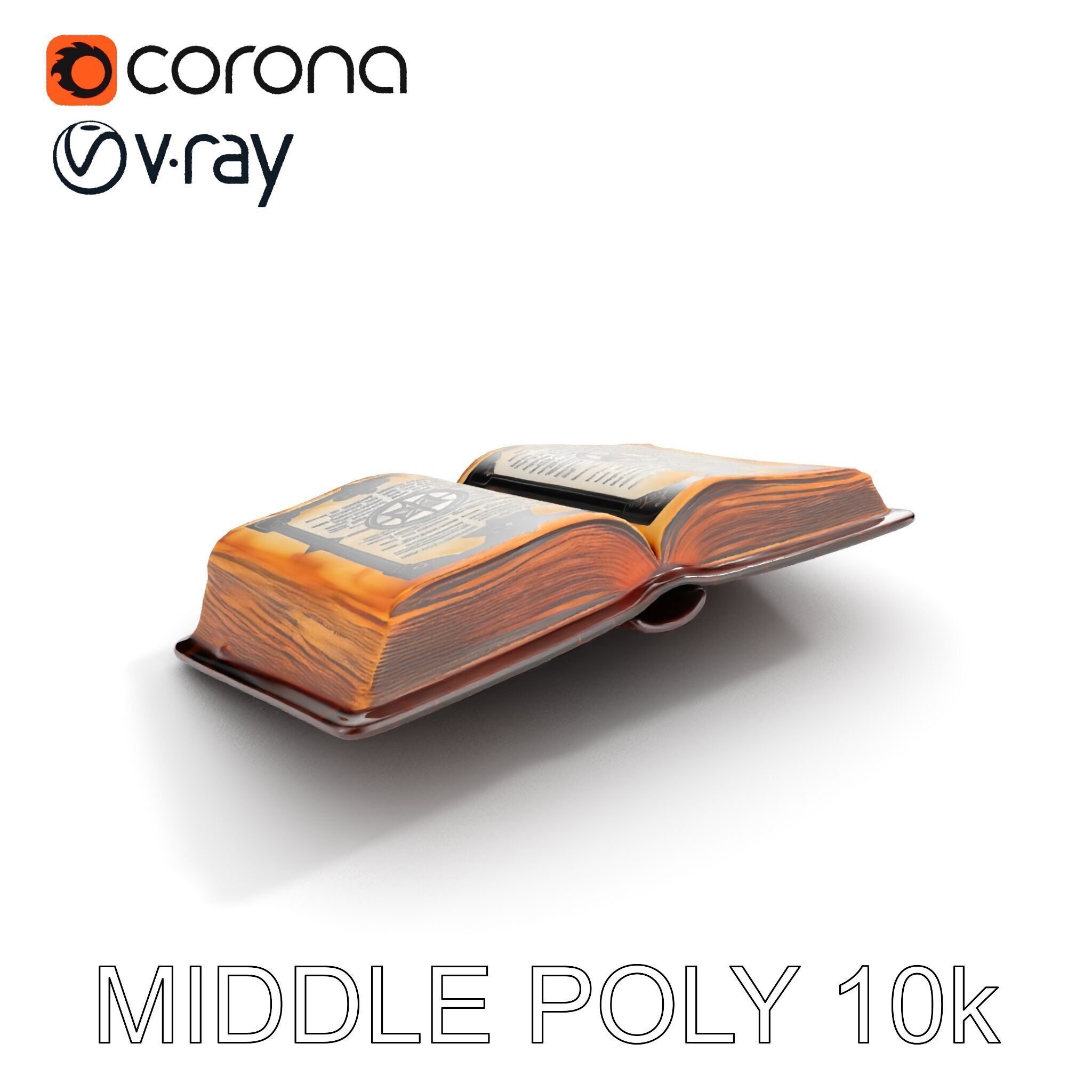 Ancient Book with Mystical Symbols Model Pack Low-poly 3D model_23