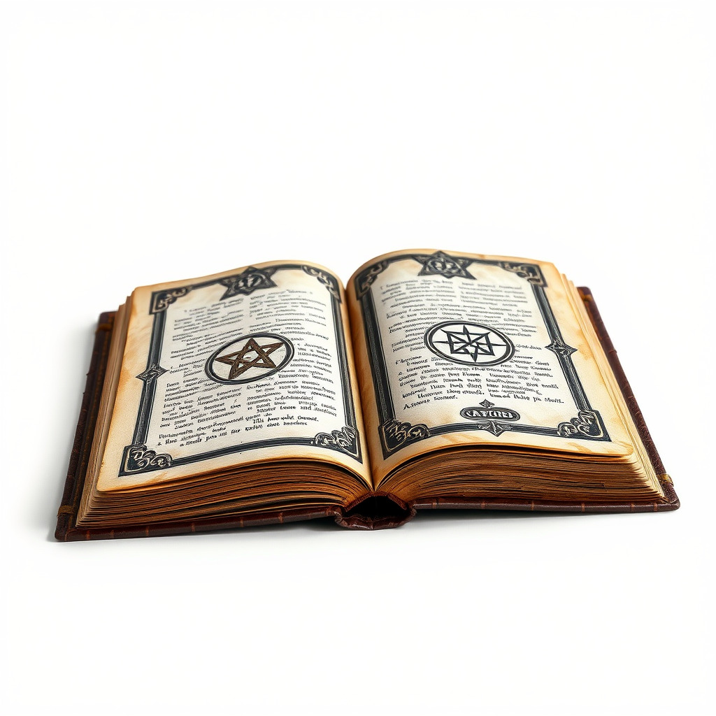 Ancient Book with Mystical Symbols Model Pack Low-poly 3D model_3