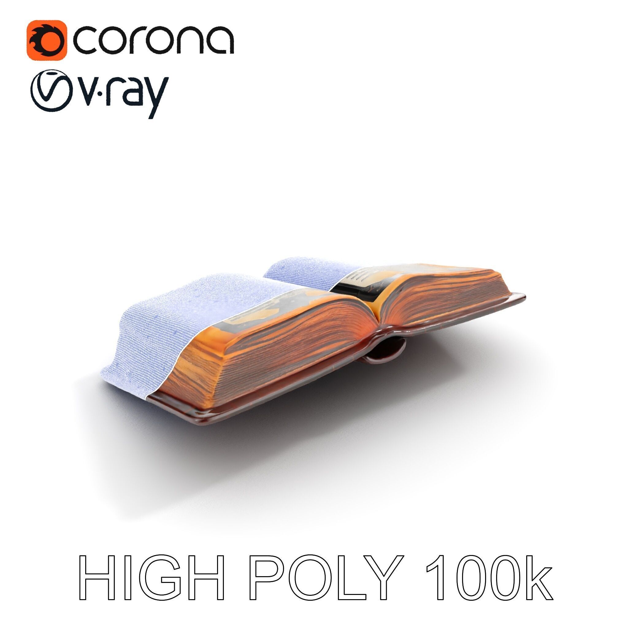 Ancient Book with Mystical Symbols Model Pack Low-poly 3D model_36