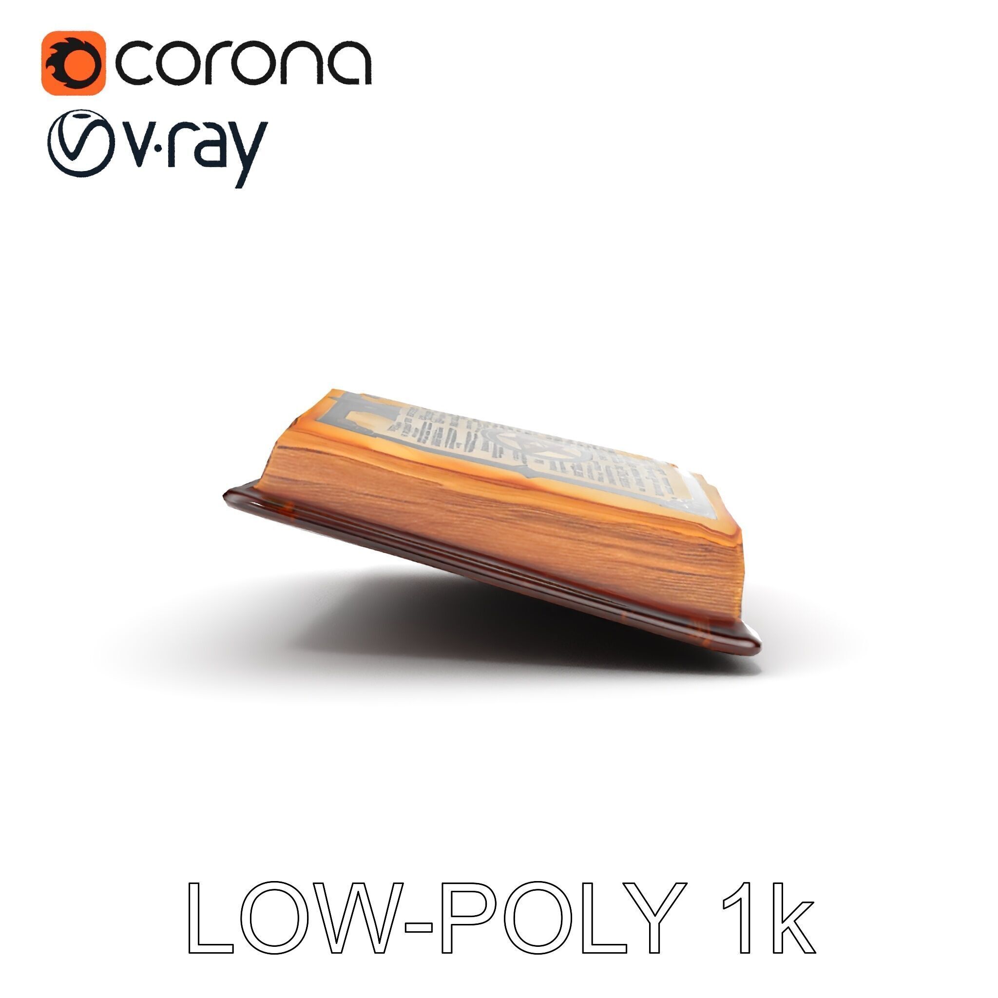 Ancient Book with Mystical Symbols Model Pack Low-poly 3D model_19