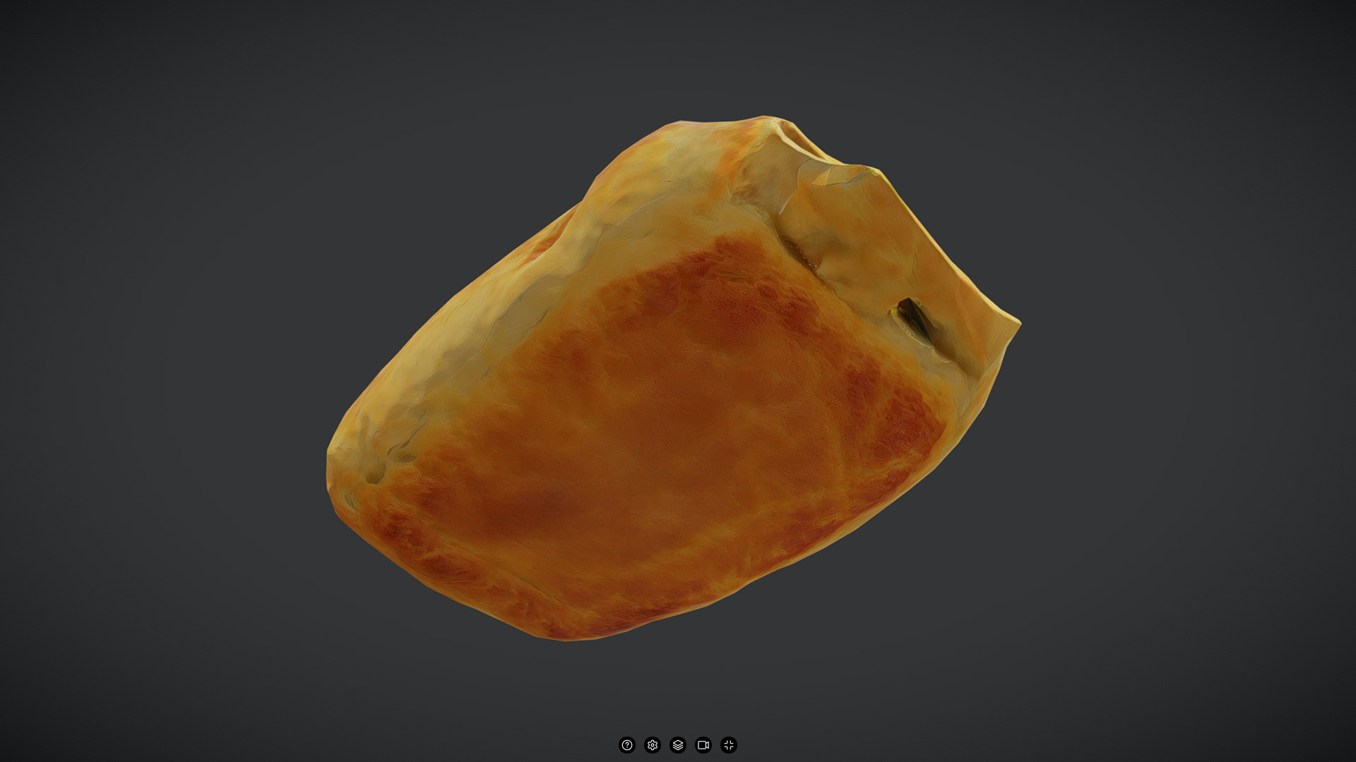 Pastry 3 Low-poly 3D model_3