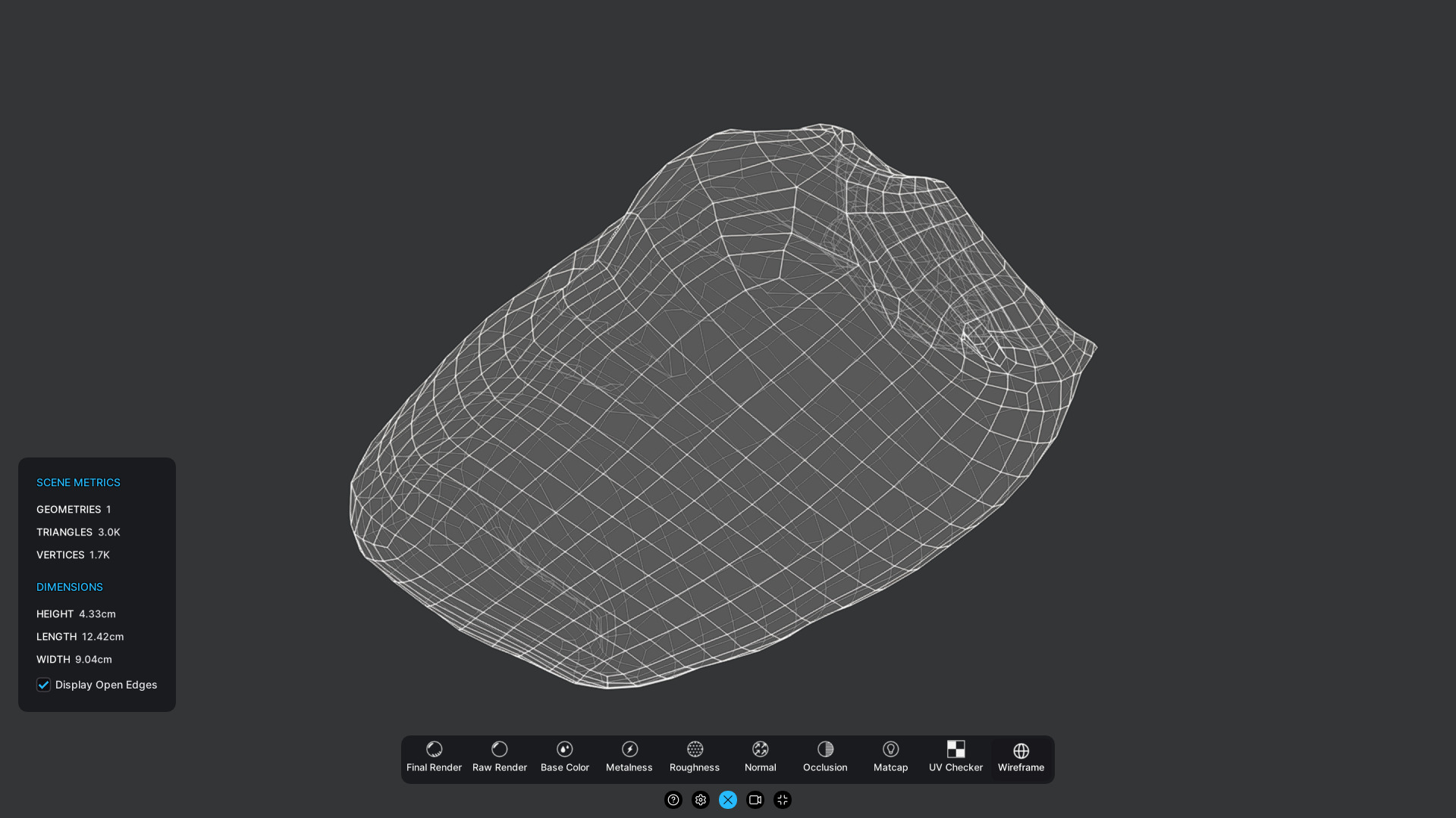 Pastry 3 Low-poly 3D model_4