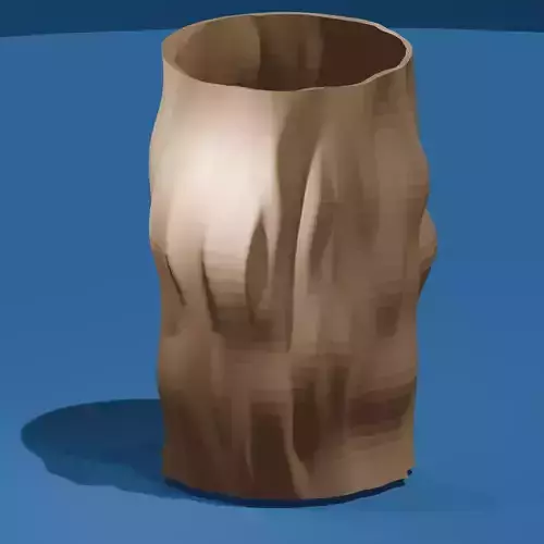 Rippled Side Vase