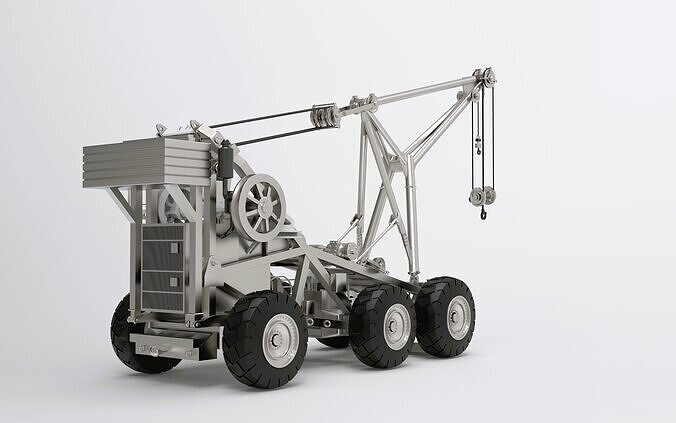 Carrier Tilly  Aircraft Carrier Crash Crane 3D Model 1 35 1 87