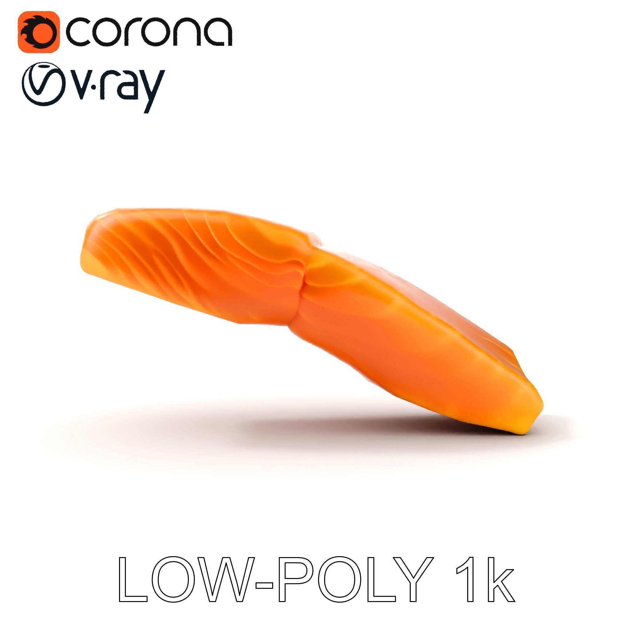 Salmon Fillet D Model Pack Low-poly 3D model_12
