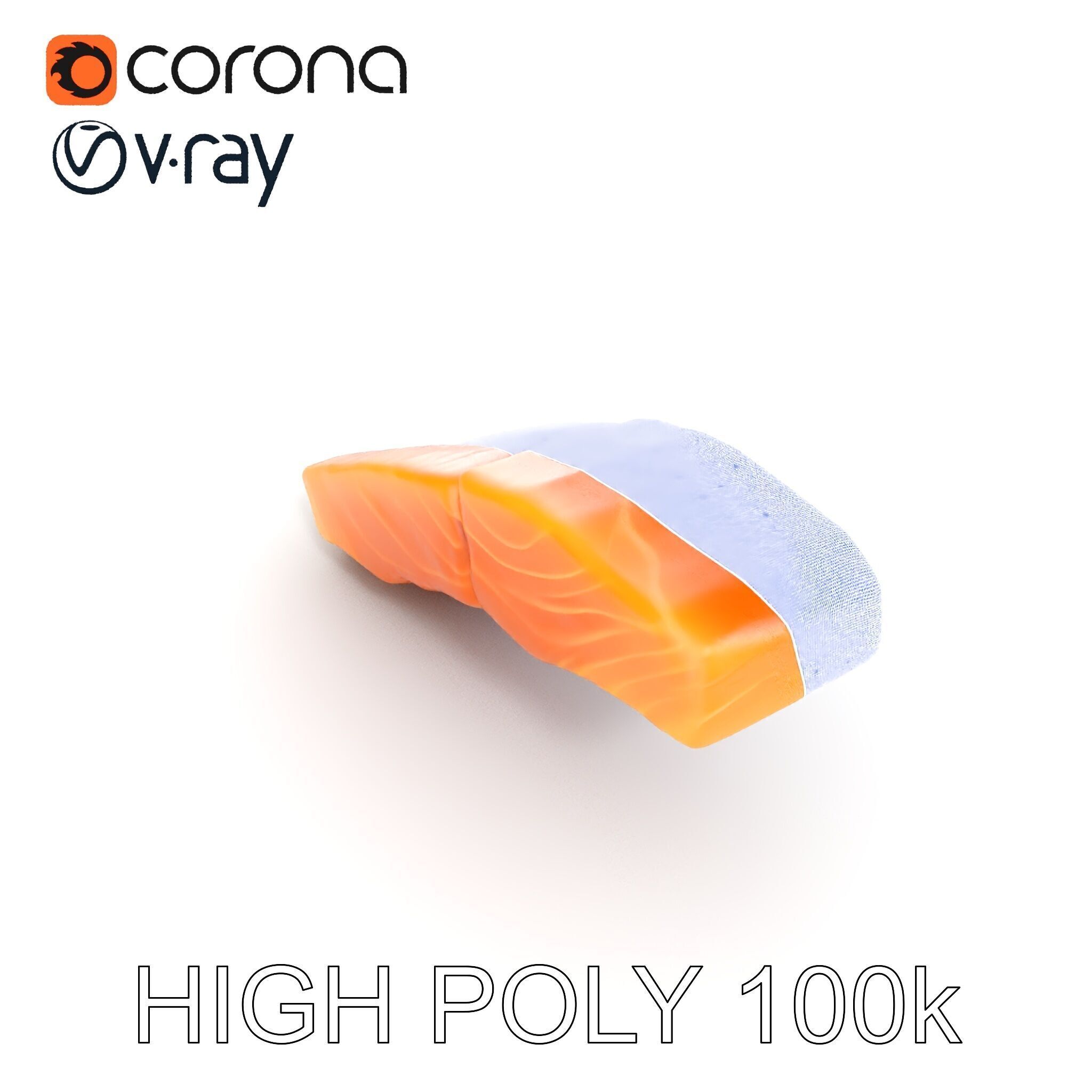 Salmon Fillet D Model Pack Low-poly 3D model_36