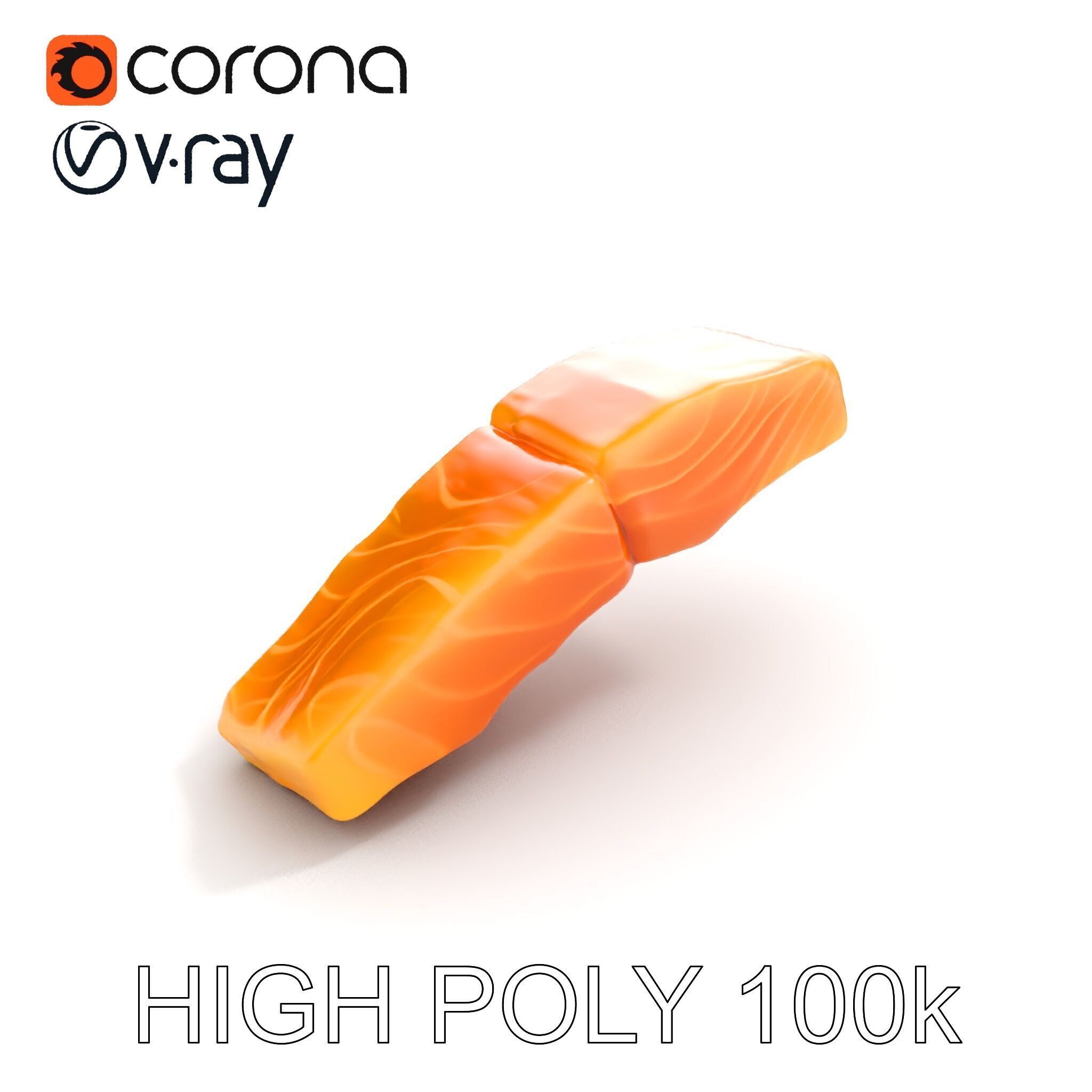 Salmon Fillet D Model Pack Low-poly 3D model_21