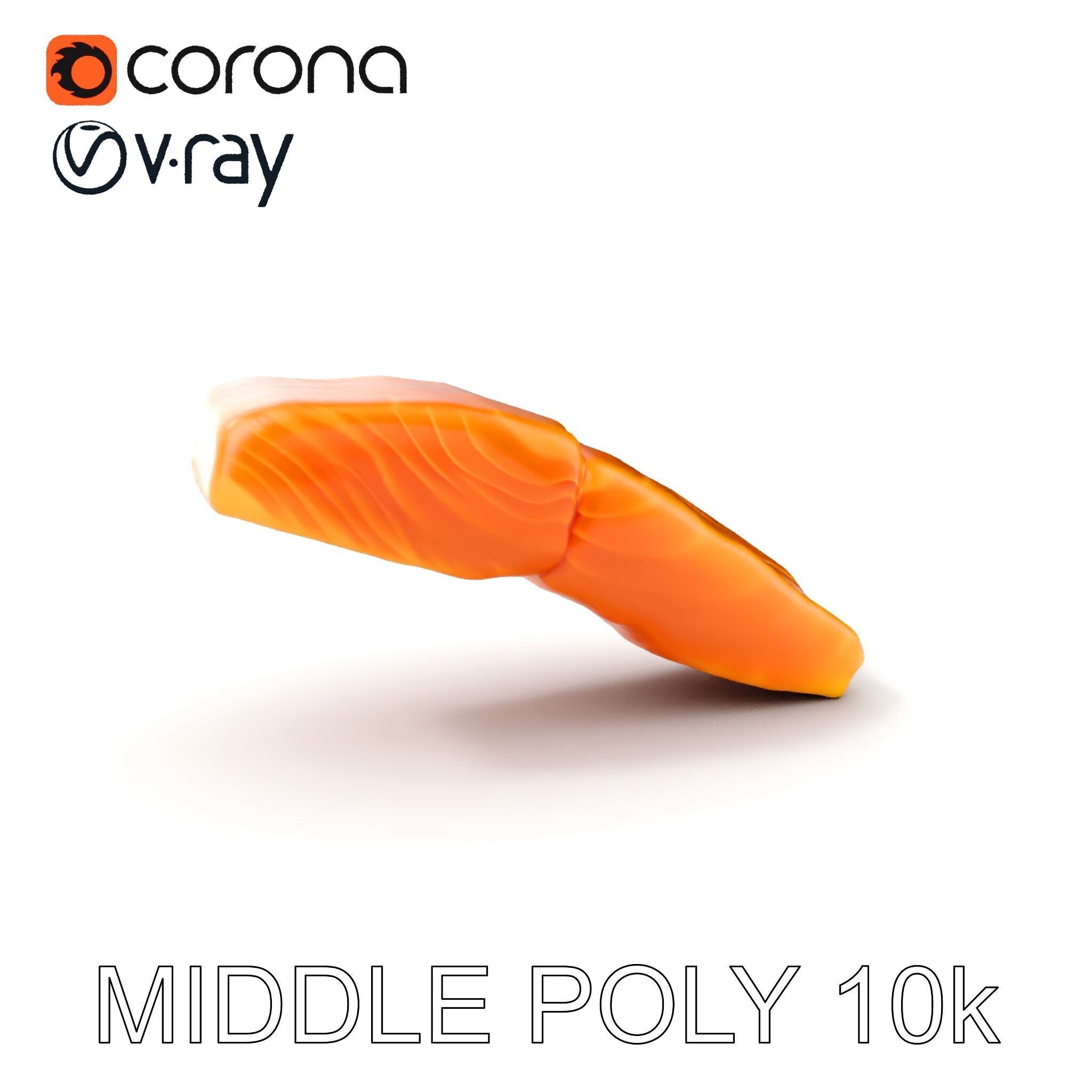 Salmon Fillet D Model Pack Low-poly 3D model_19