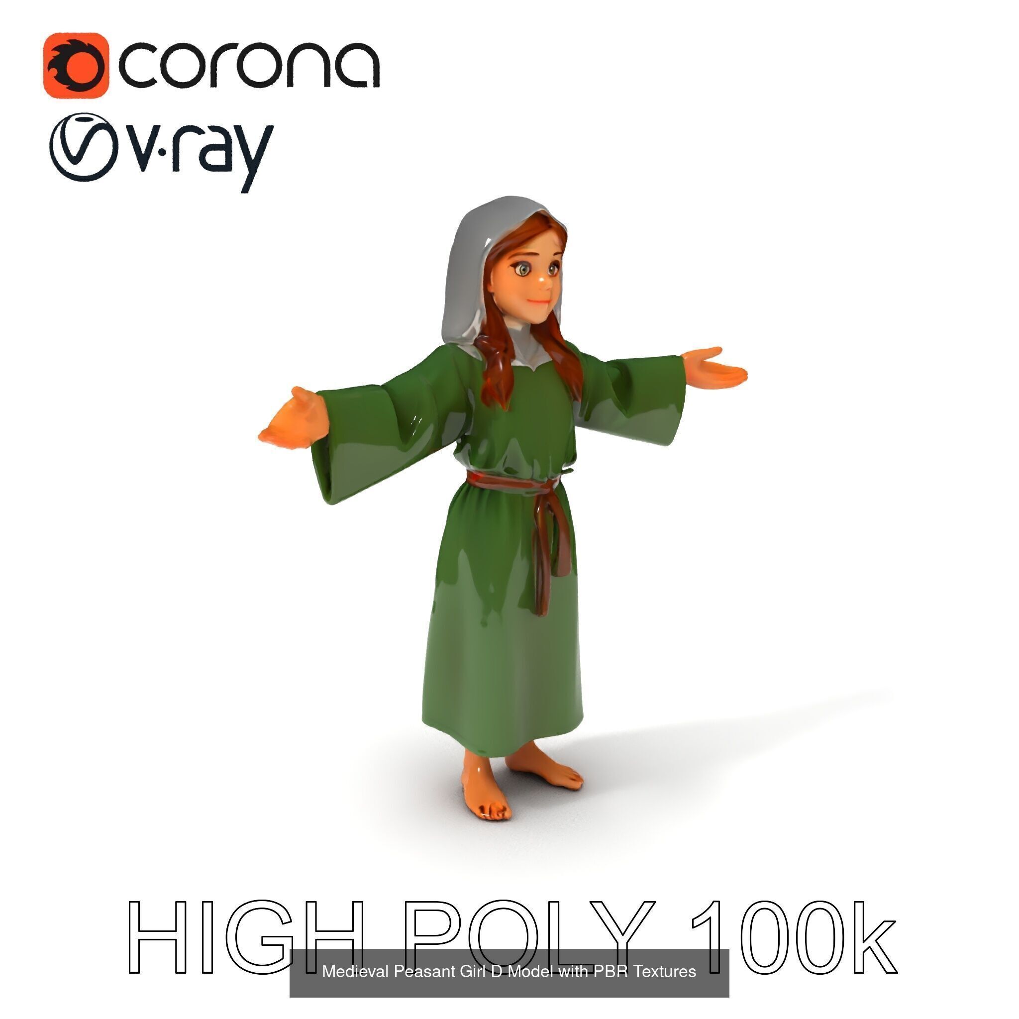 Diverse Character Models Pack 3D Model Collection_35