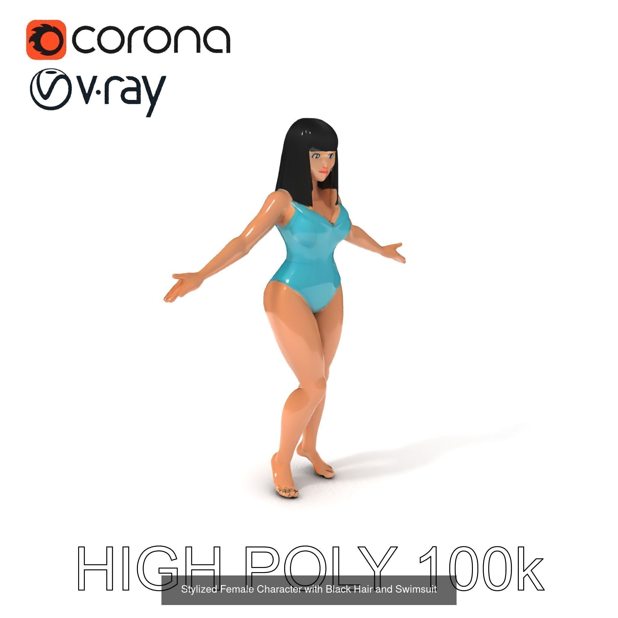 Diverse Character Models Pack 3D Model Collection_48