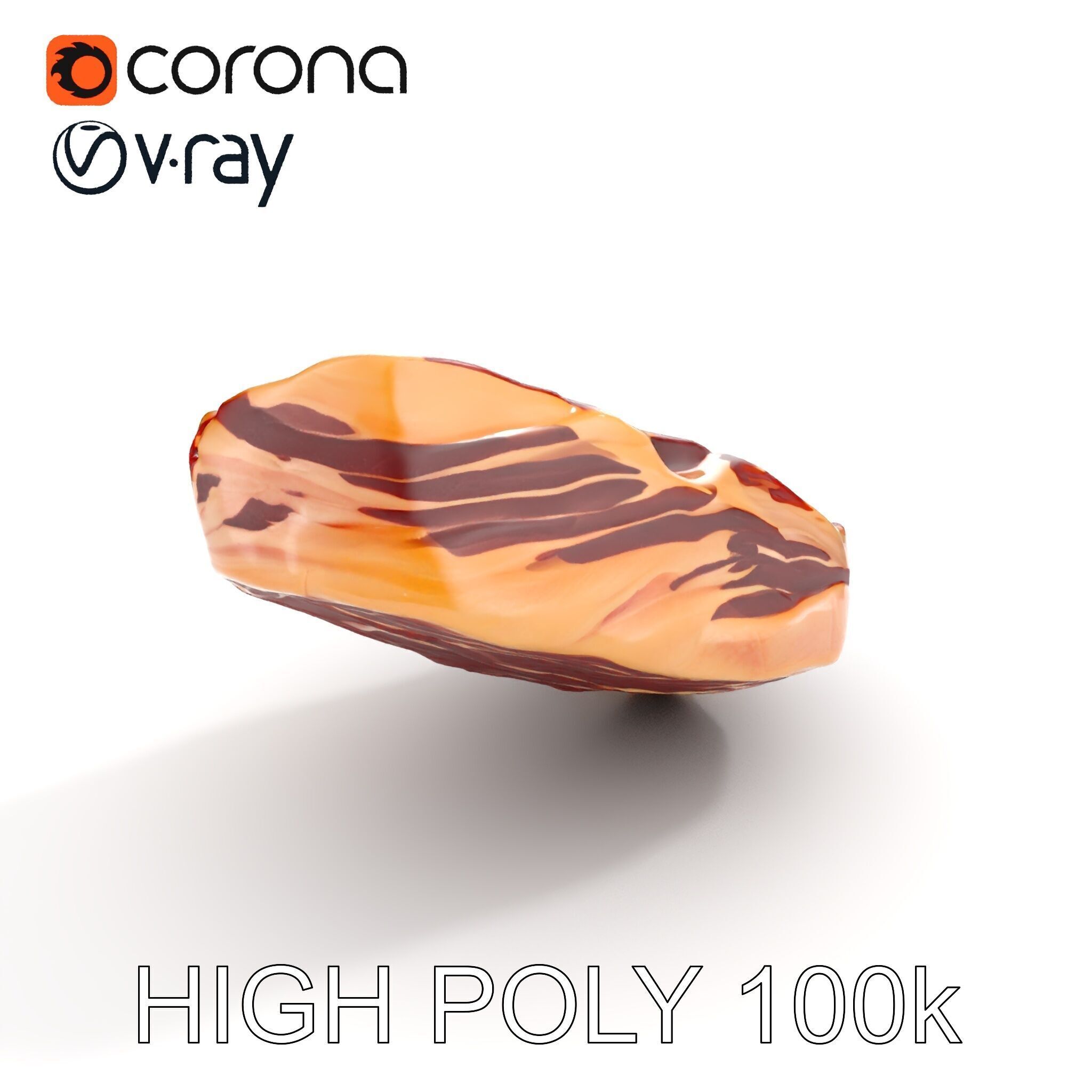 Realistic Meat Cut Model Pack for Games and Rendering Low-poly 3D model_20