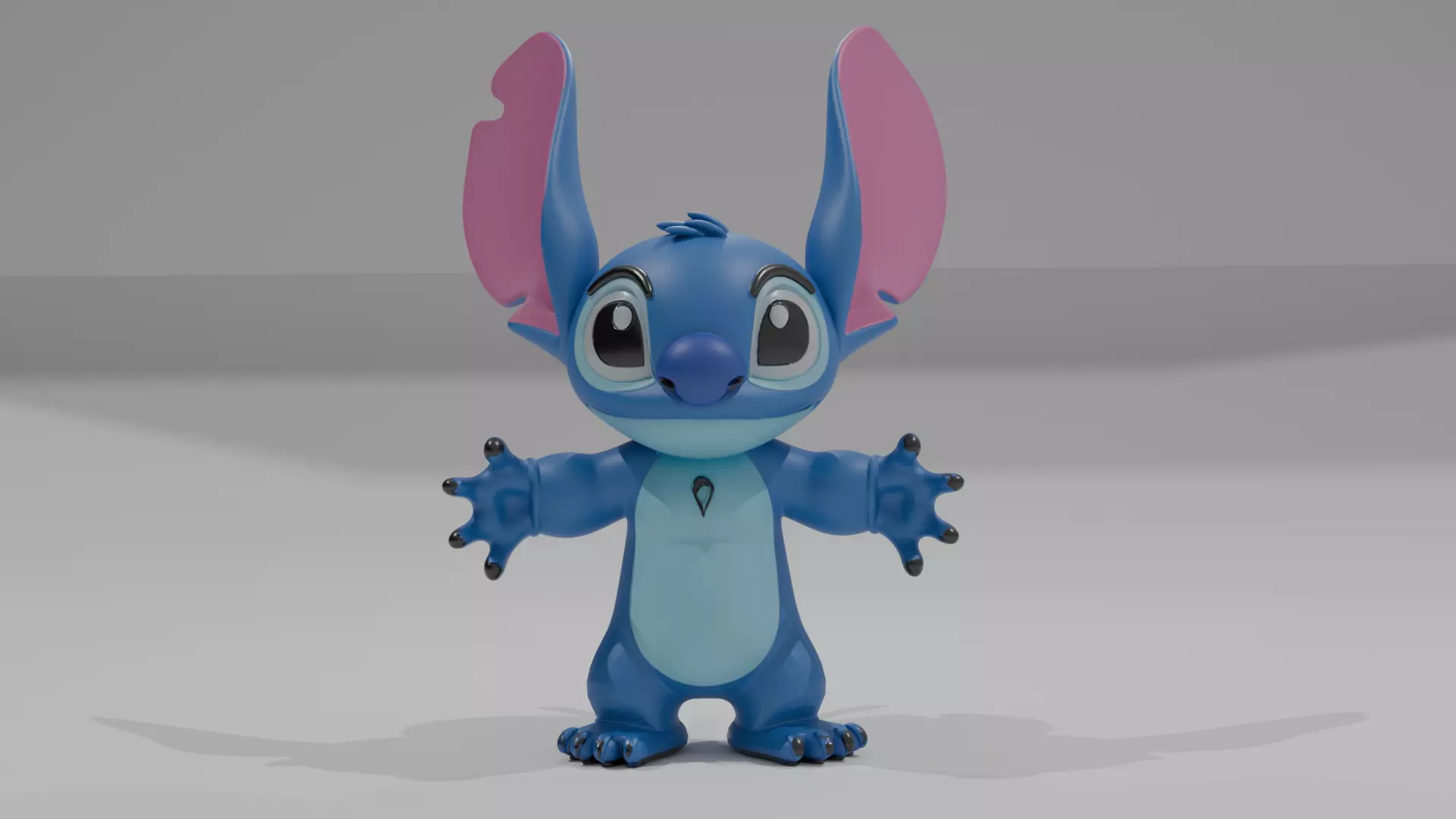Stitch Alien Model  Cute 3D Print  Lilo  Stitch 3D print model_0