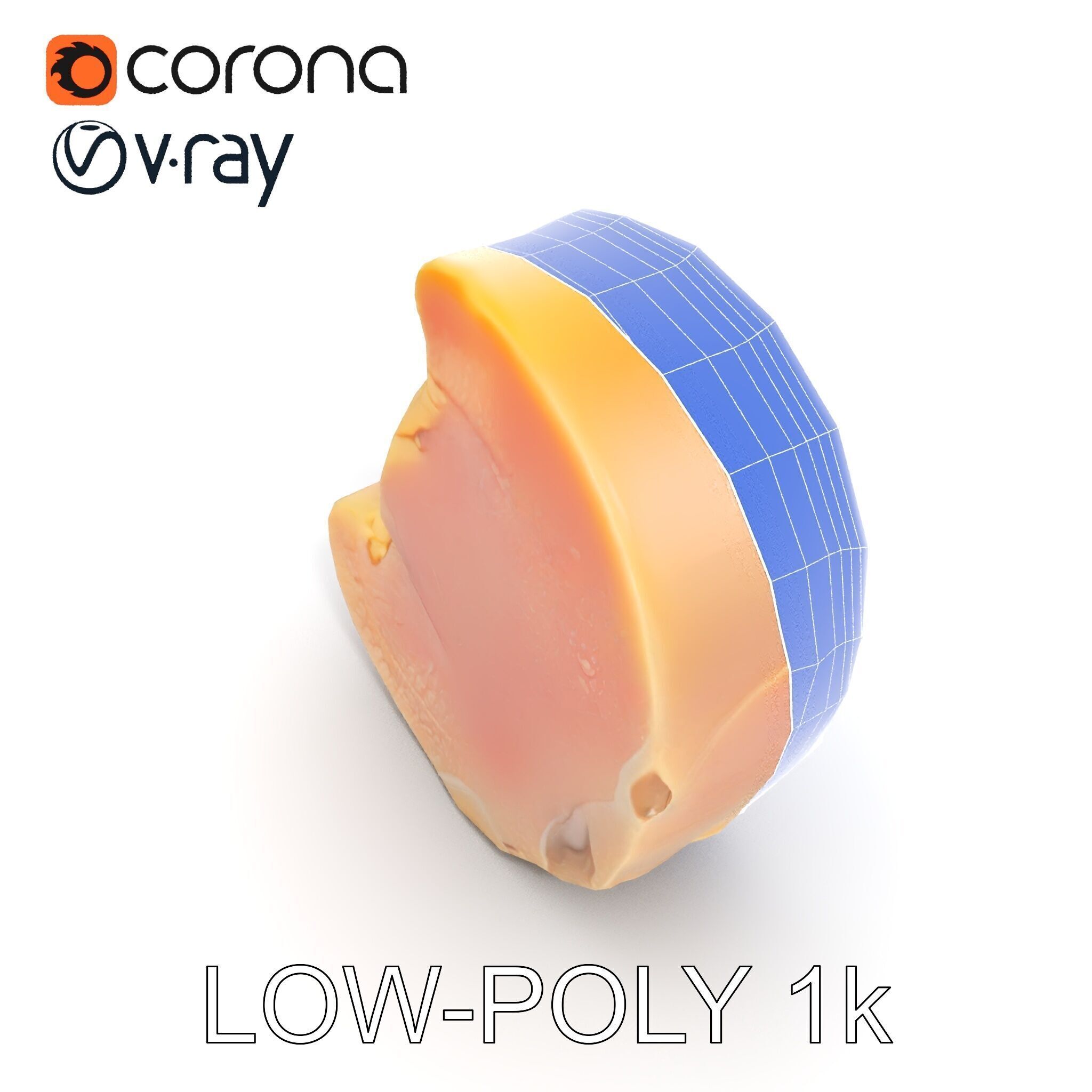 Raw Chicken Breast D Model Pack for Culinary Projects Low-poly 3D model_24