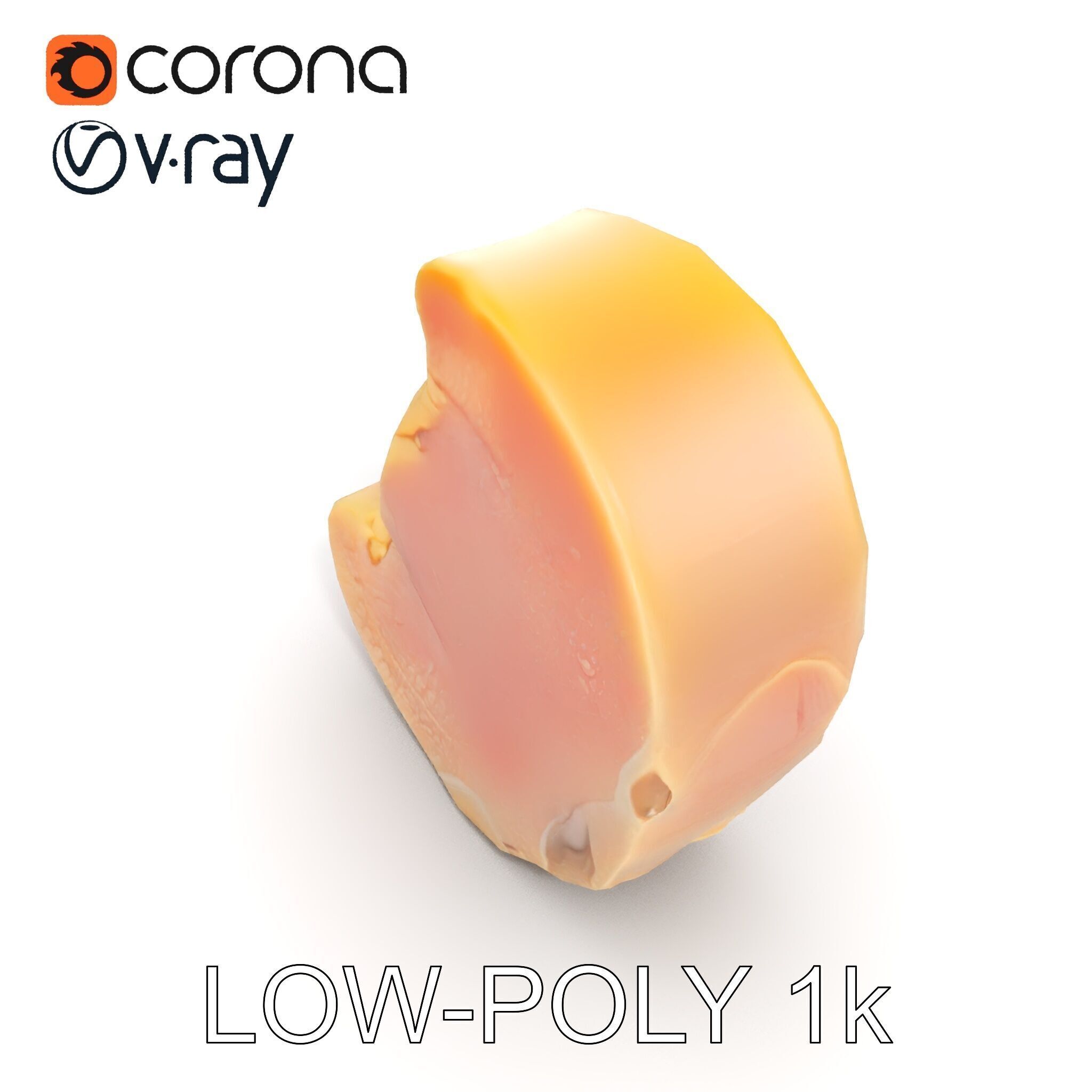 Raw Chicken Breast D Model Pack for Culinary Projects Low-poly 3D model_10