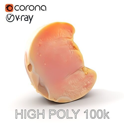 Raw Chicken Breast D Model Pack for Culinary Projects Low-poly 3D model