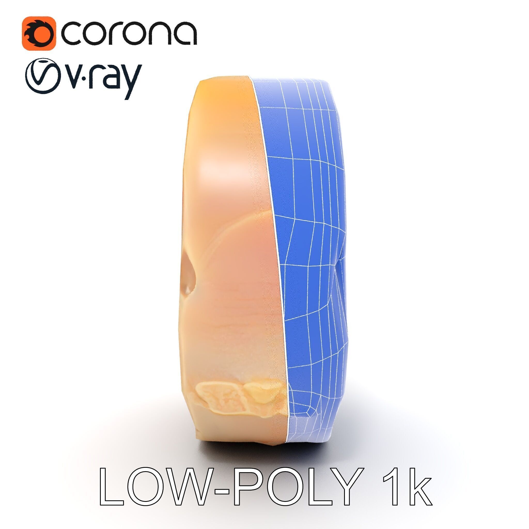 Raw Chicken Breast D Model Pack for Culinary Projects Low-poly 3D model_33