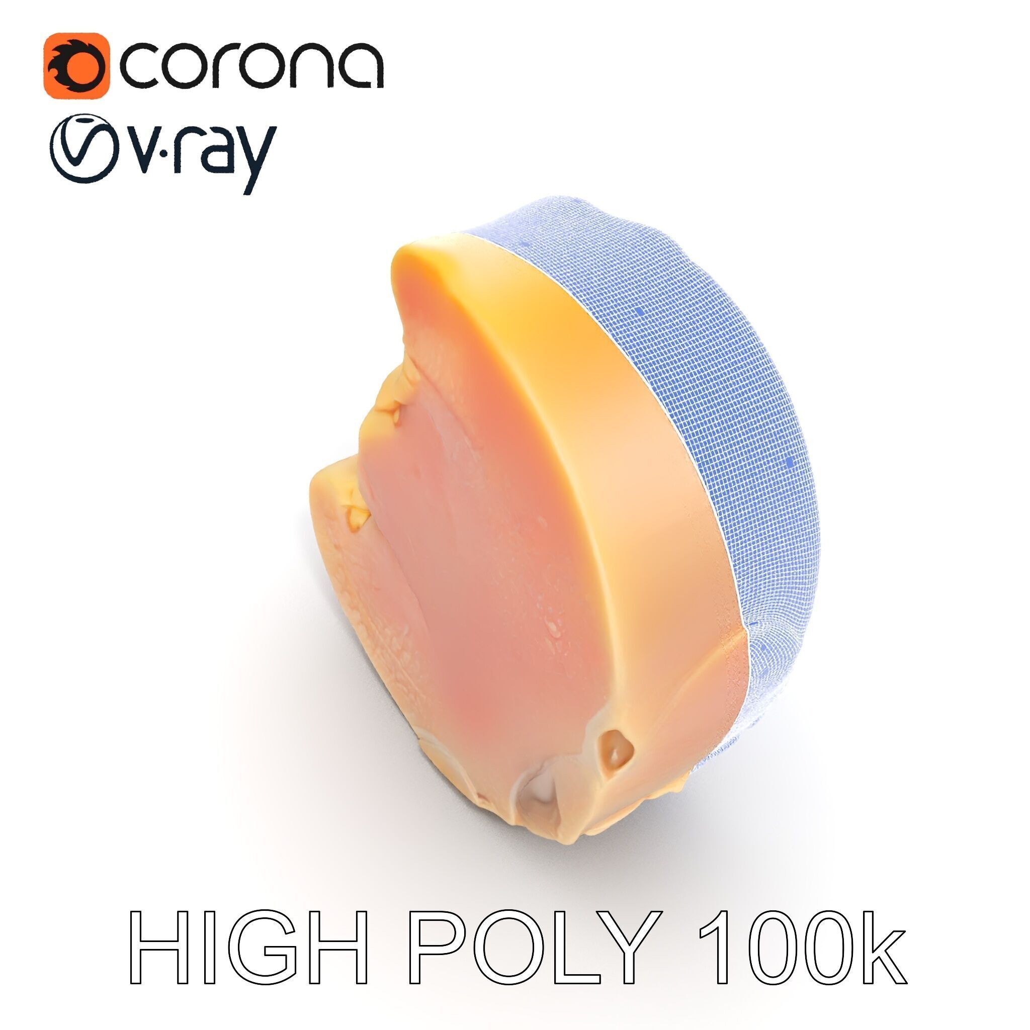 Raw Chicken Breast D Model Pack for Culinary Projects Low-poly 3D model_28