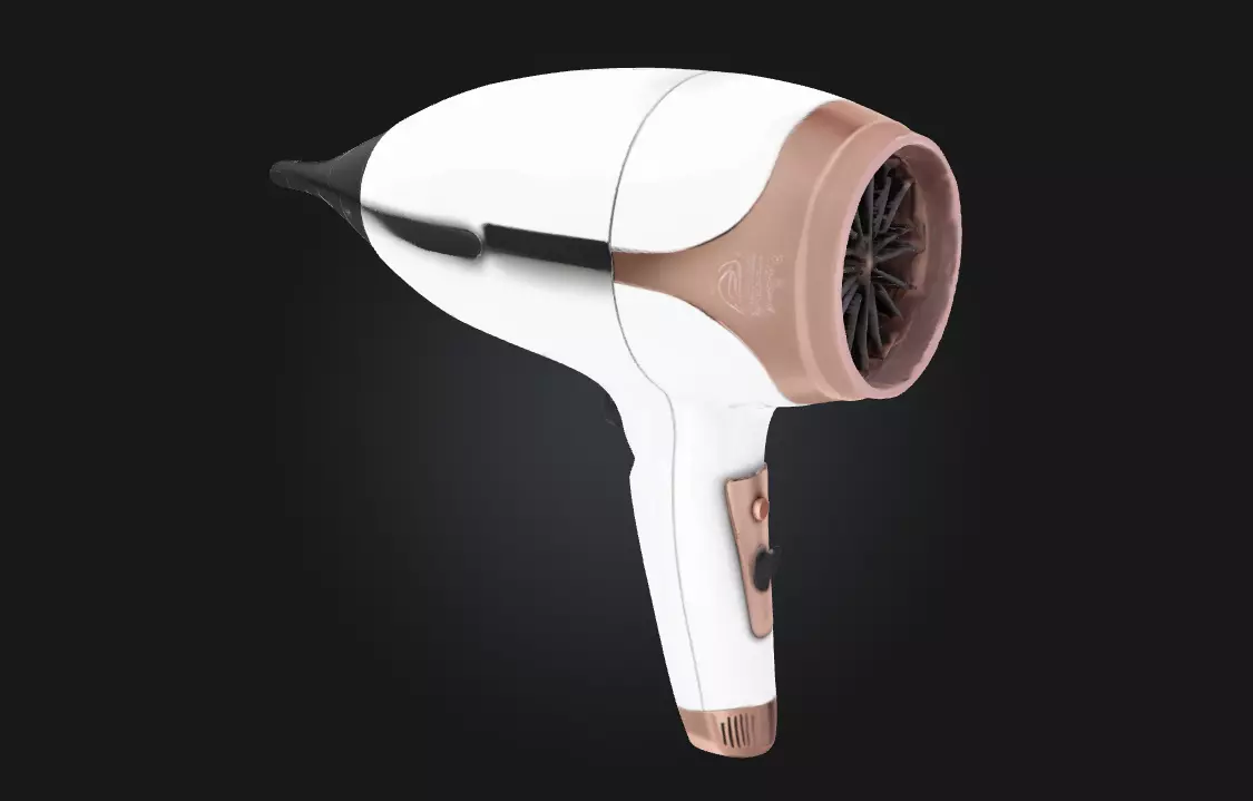HairDryerDesign Sleek Styling Appliance 3D model