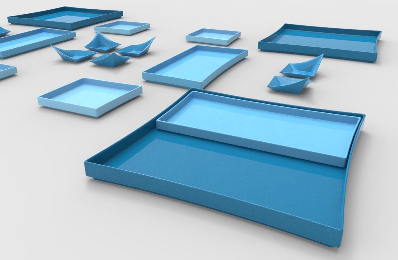 Plate Set For Breakfast 3D model_1