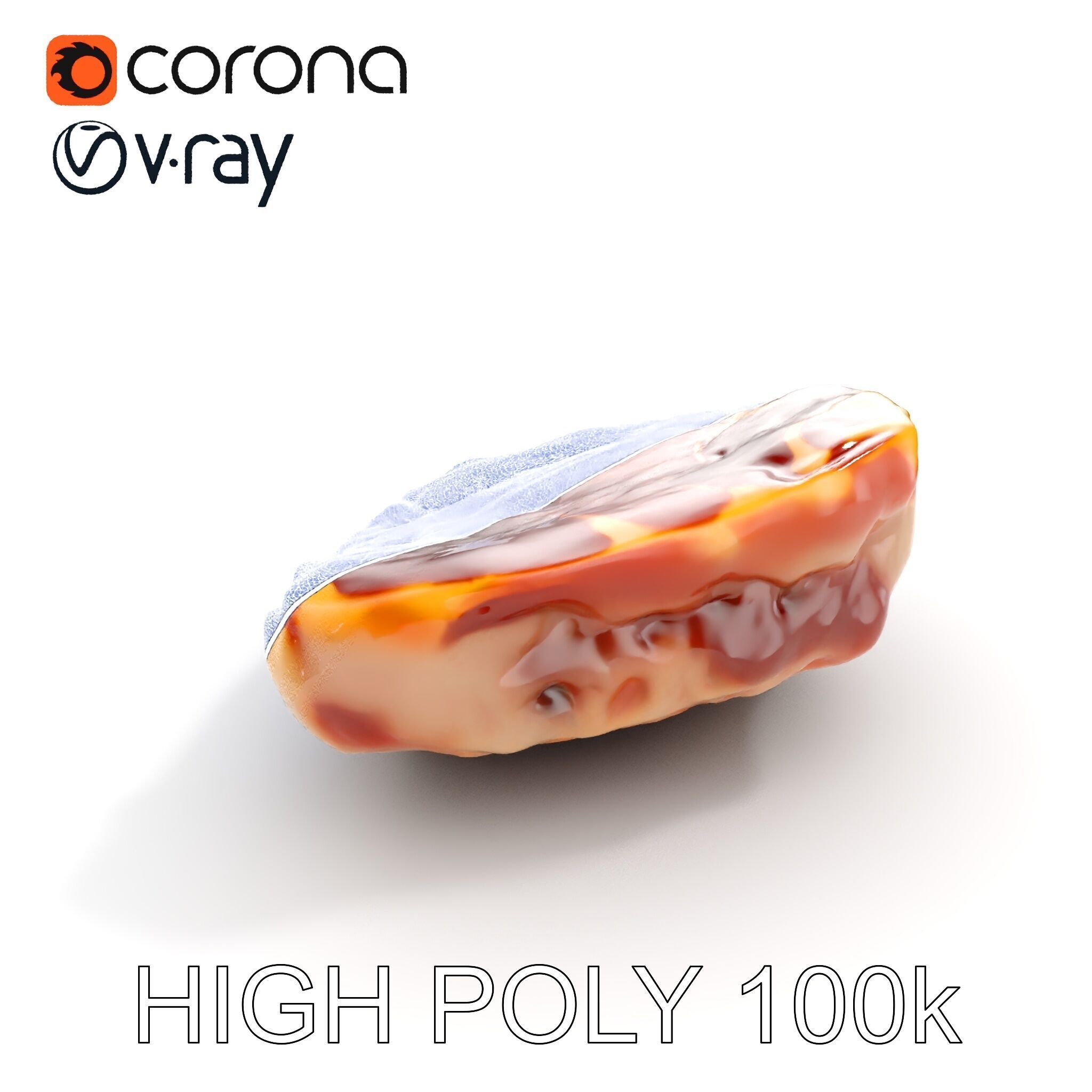 Raw Steak D Model Pack Low-poly 3D model_24