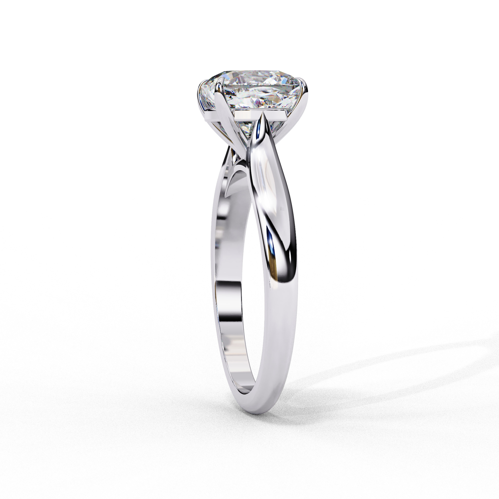 ASSCHER DIAMOND RING -CAD-016 3D model_9