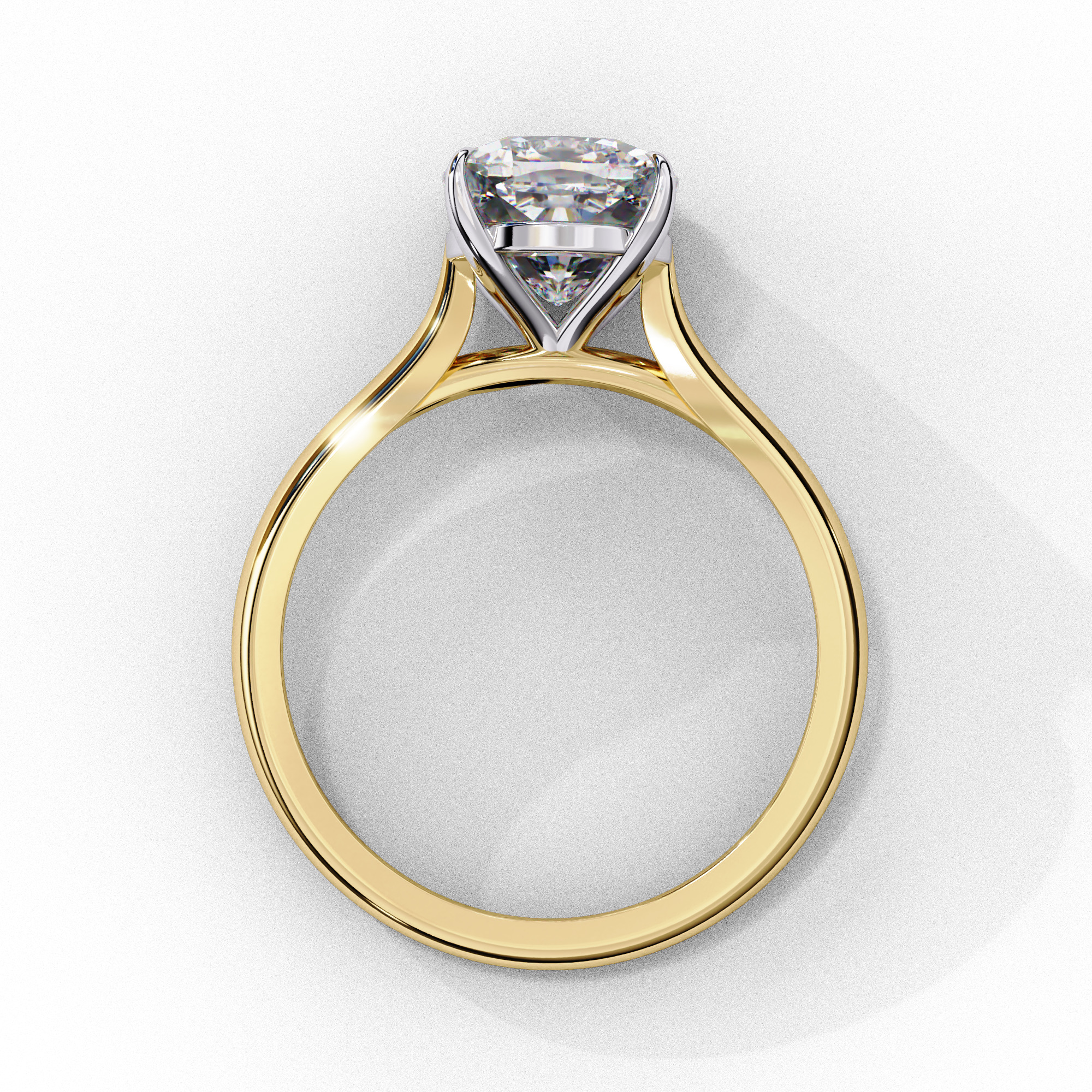 ASSCHER DIAMOND RING -CAD-016 3D model_7