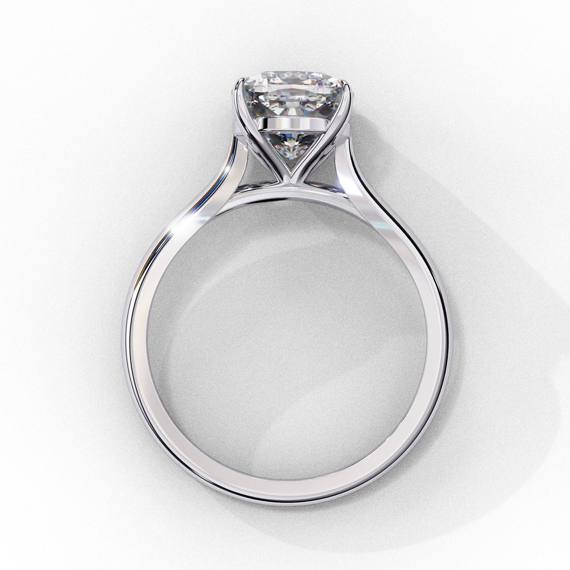 ASSCHER DIAMOND RING -CAD-016 3D model_6