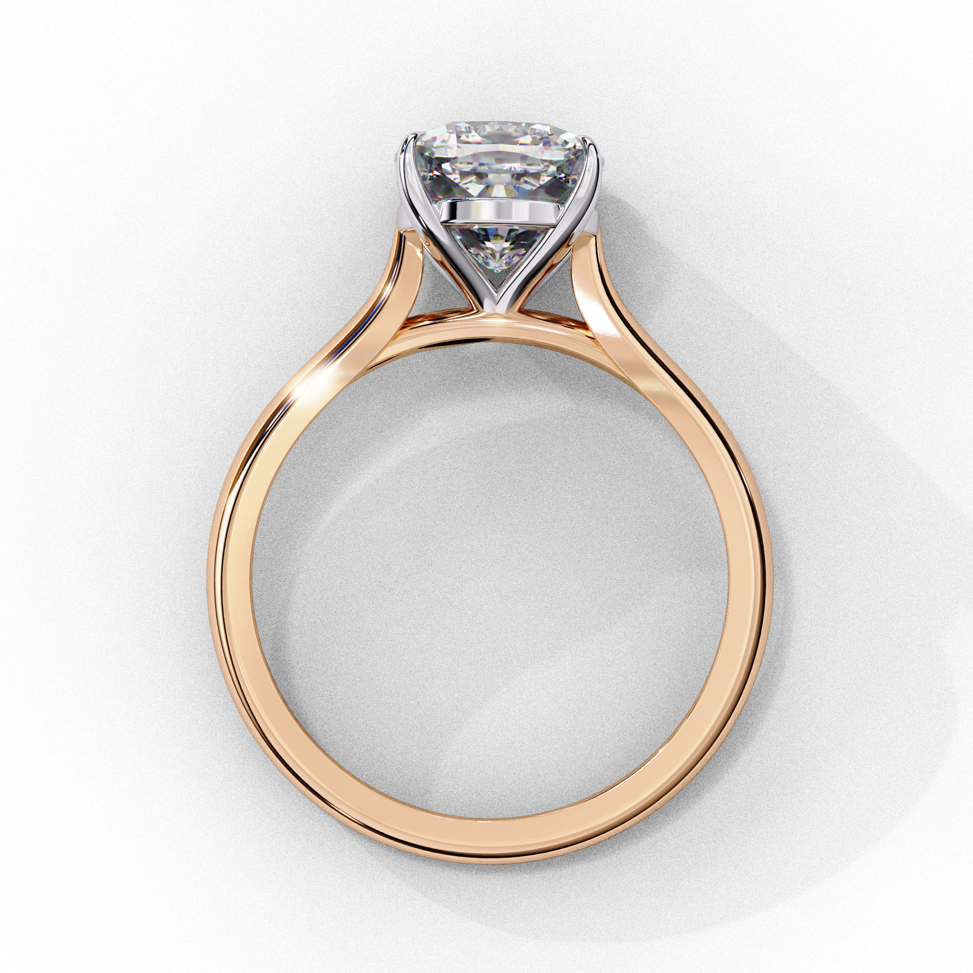 ASSCHER DIAMOND RING -CAD-016 3D model_8
