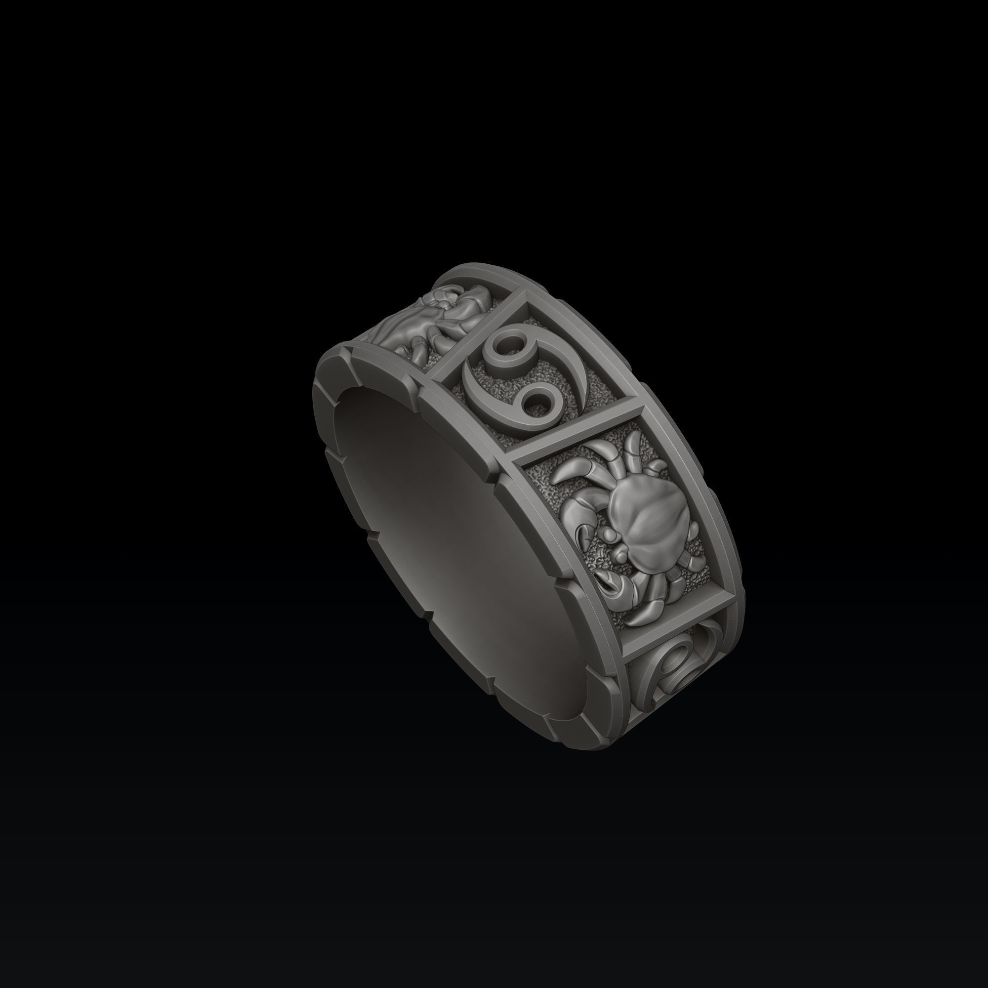 Horoscope Cancer Ring Pendant v2 Collection _6