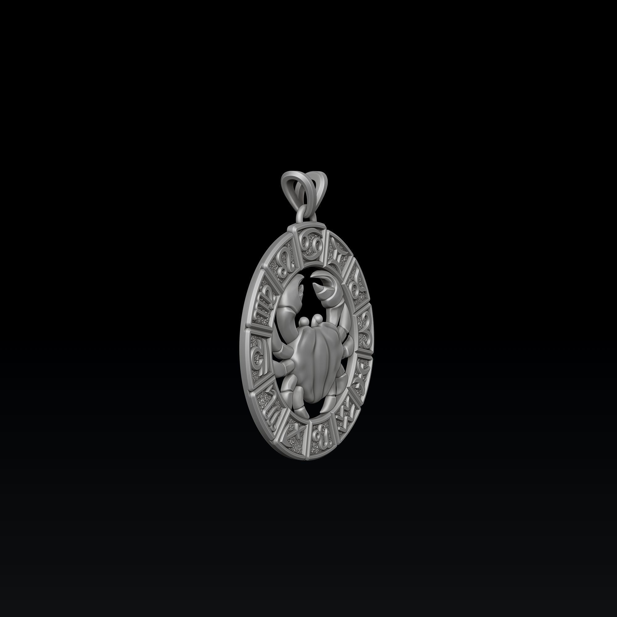 Horoscope Cancer Ring Pendant v2 Collection _5