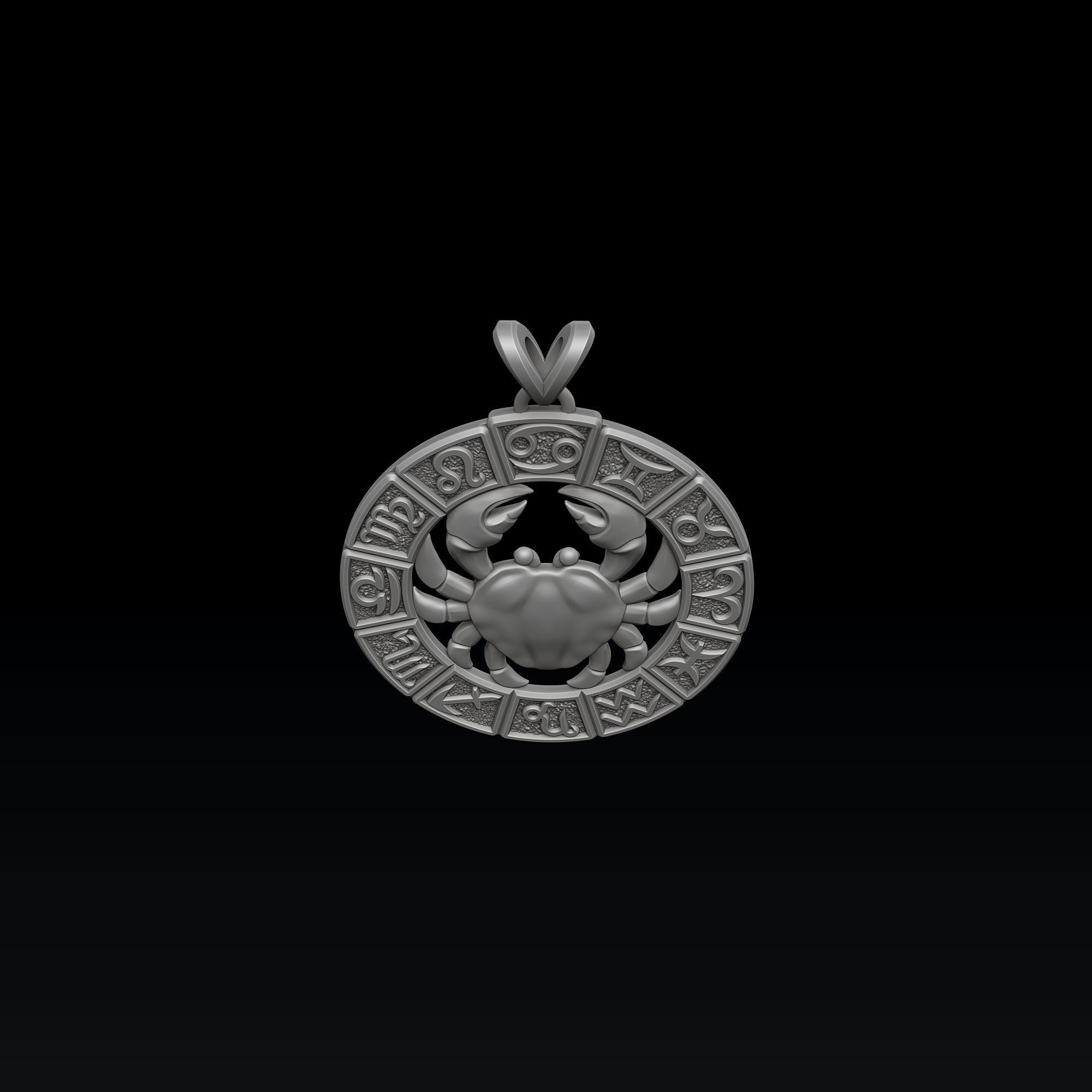 Horoscope Cancer Ring Pendant v2 Collection _4