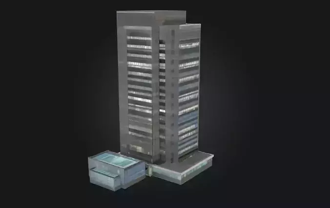 Skyscraper Reflection Modern Urban Building