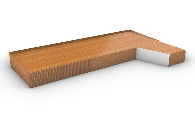 Wall mounted corner consolle by Ico Parisi 3D model
